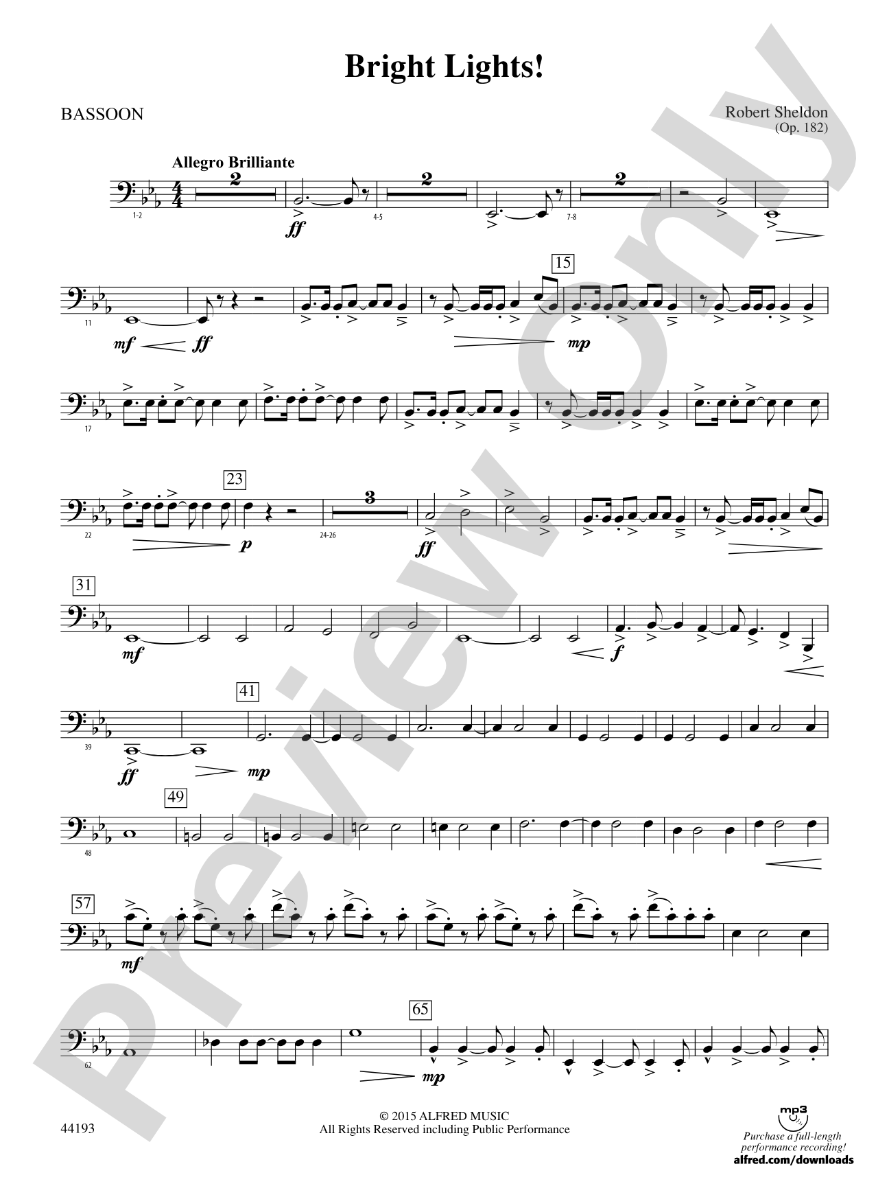 Bright Lights!: Bassoon