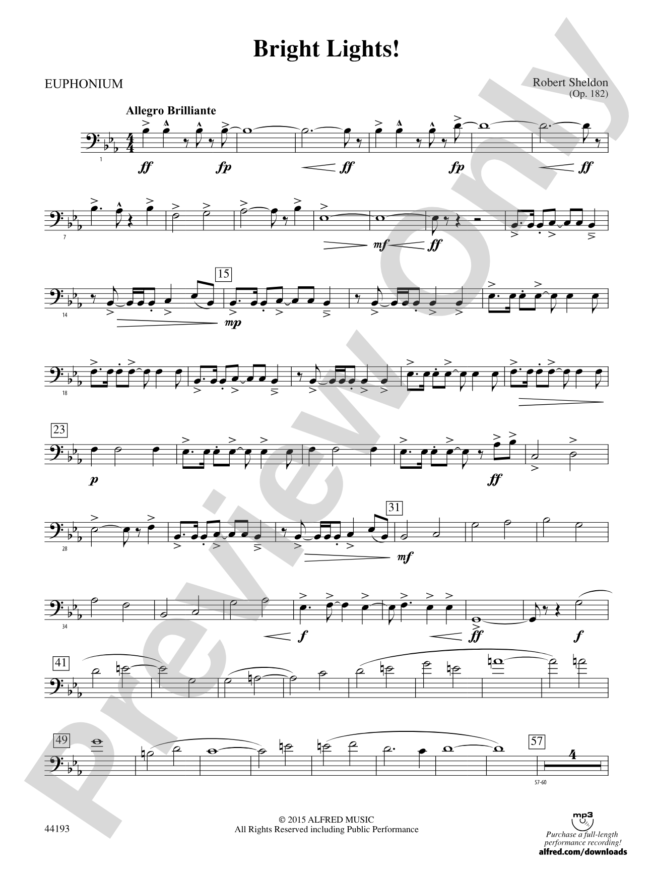 Bright Lights!: Baritone B.C.