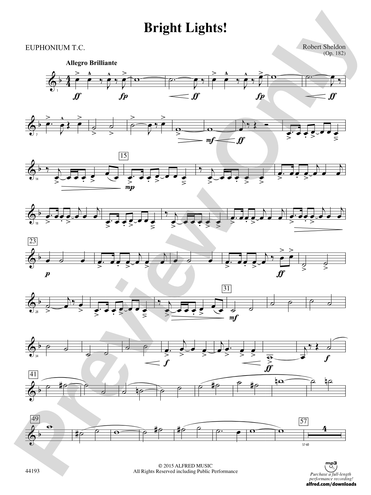 Bright Lights!: Baritone T.C.