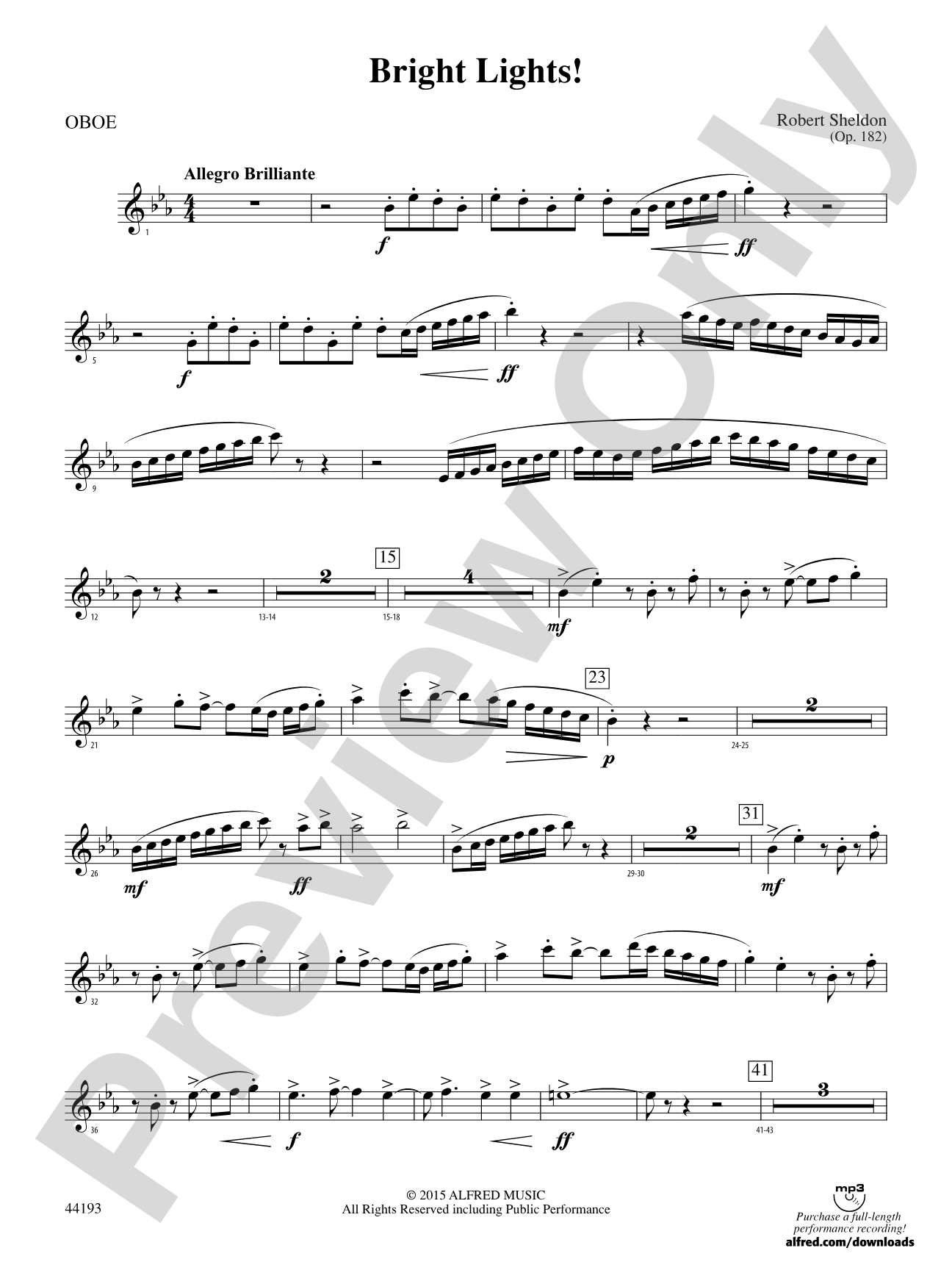 Bright Lights!: Oboe