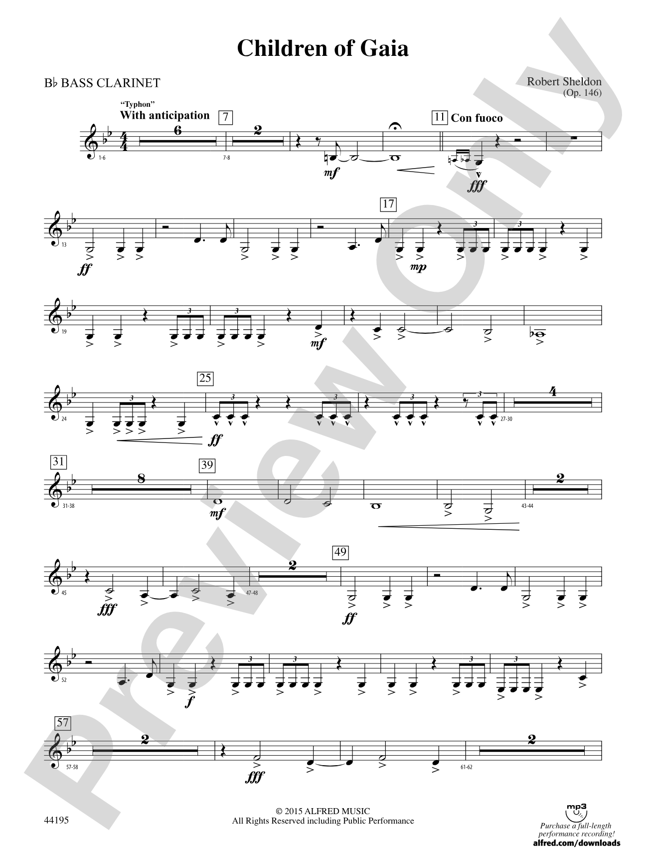 Children of Gaia: B-flat Bass Clarinet