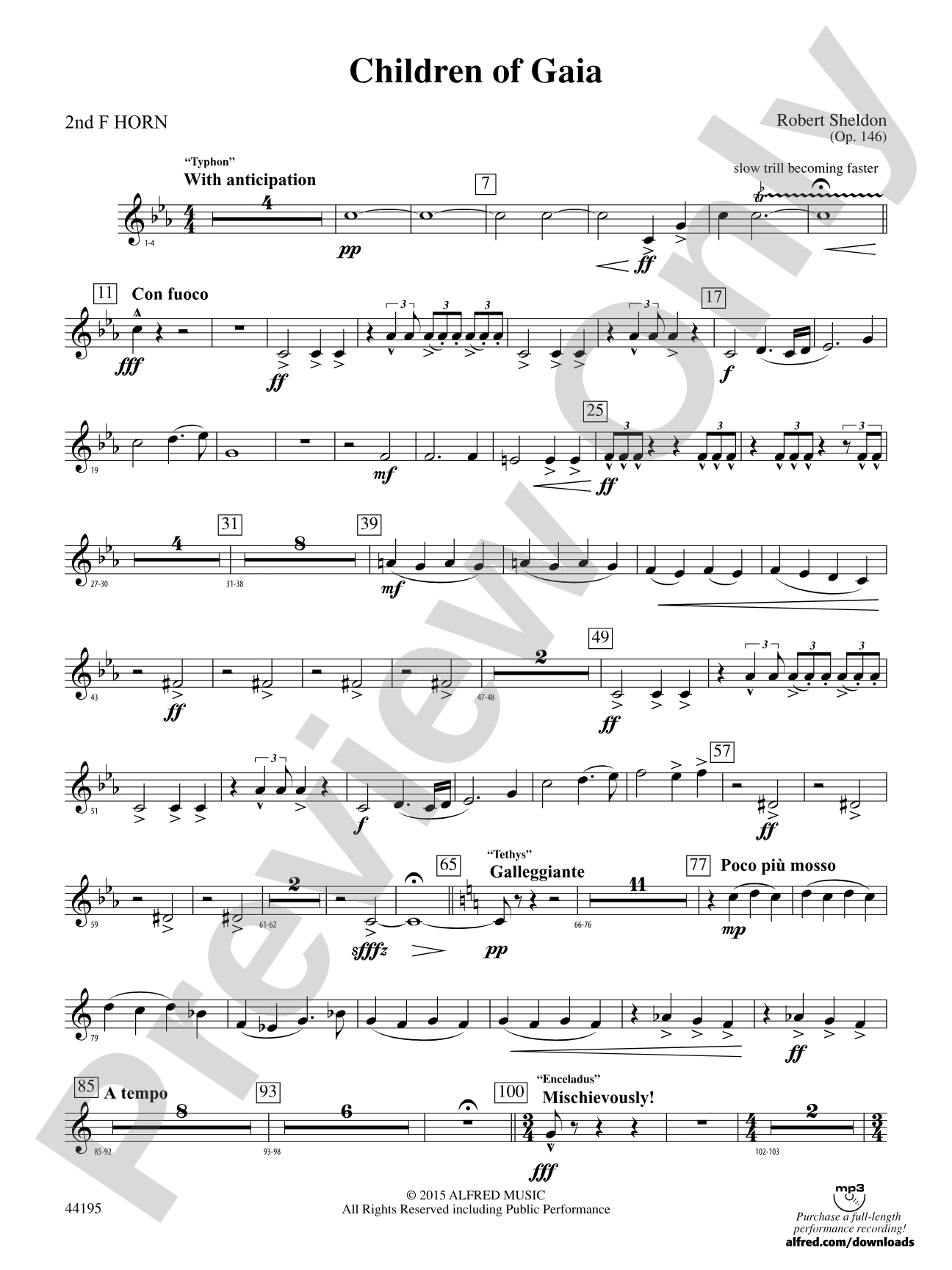 Children of Gaia: 2nd F Horn