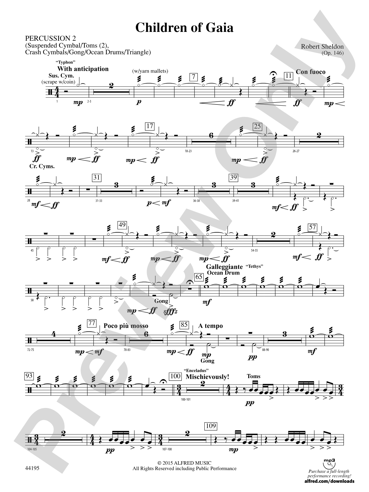 Children of Gaia: 2nd Percussion