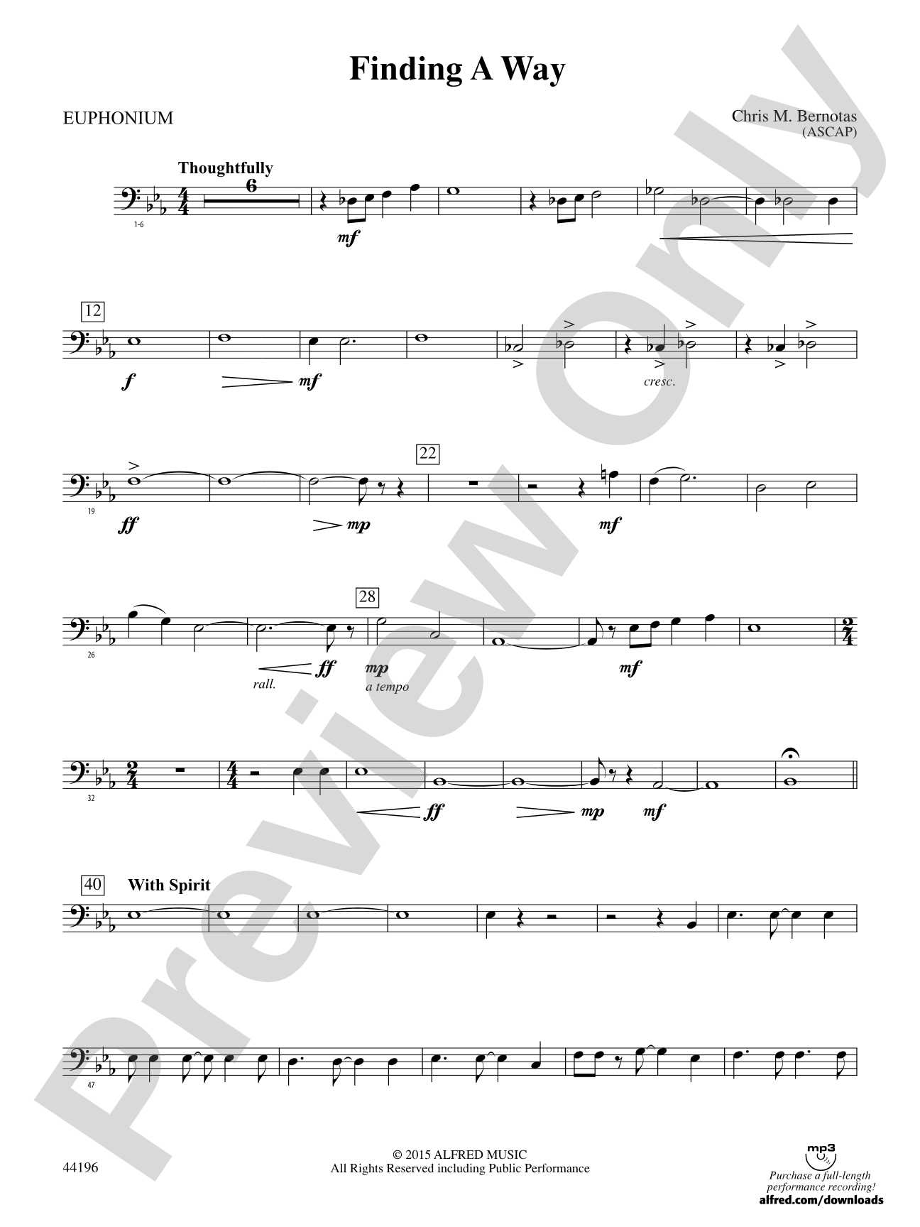 Finding a Way: Baritone B.C.