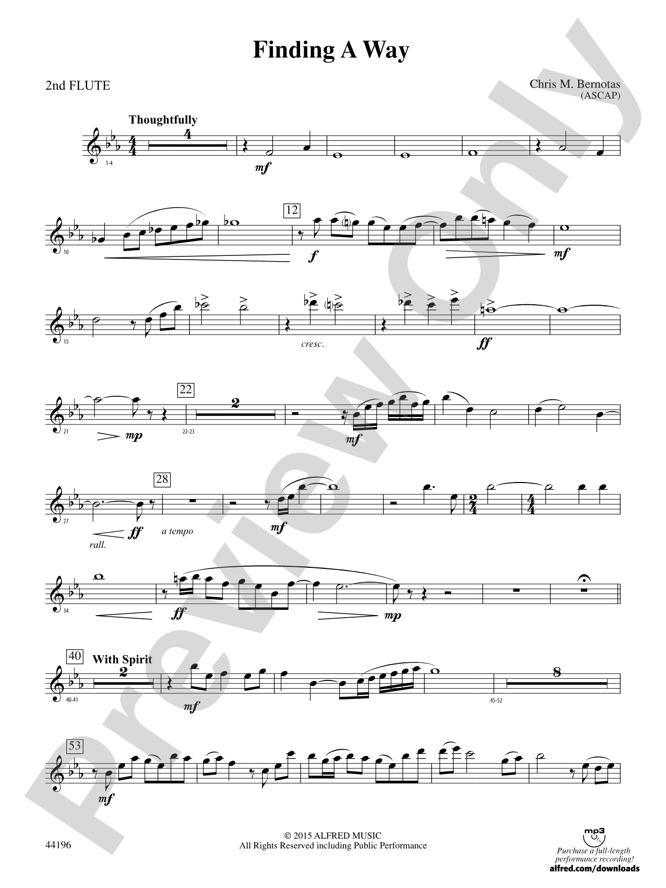Finding a Way: 2nd Flute