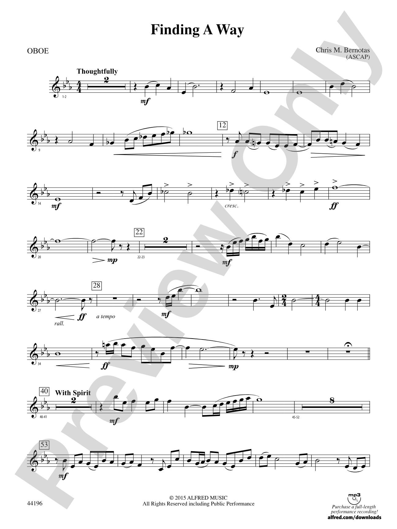 Finding a Way: Oboe