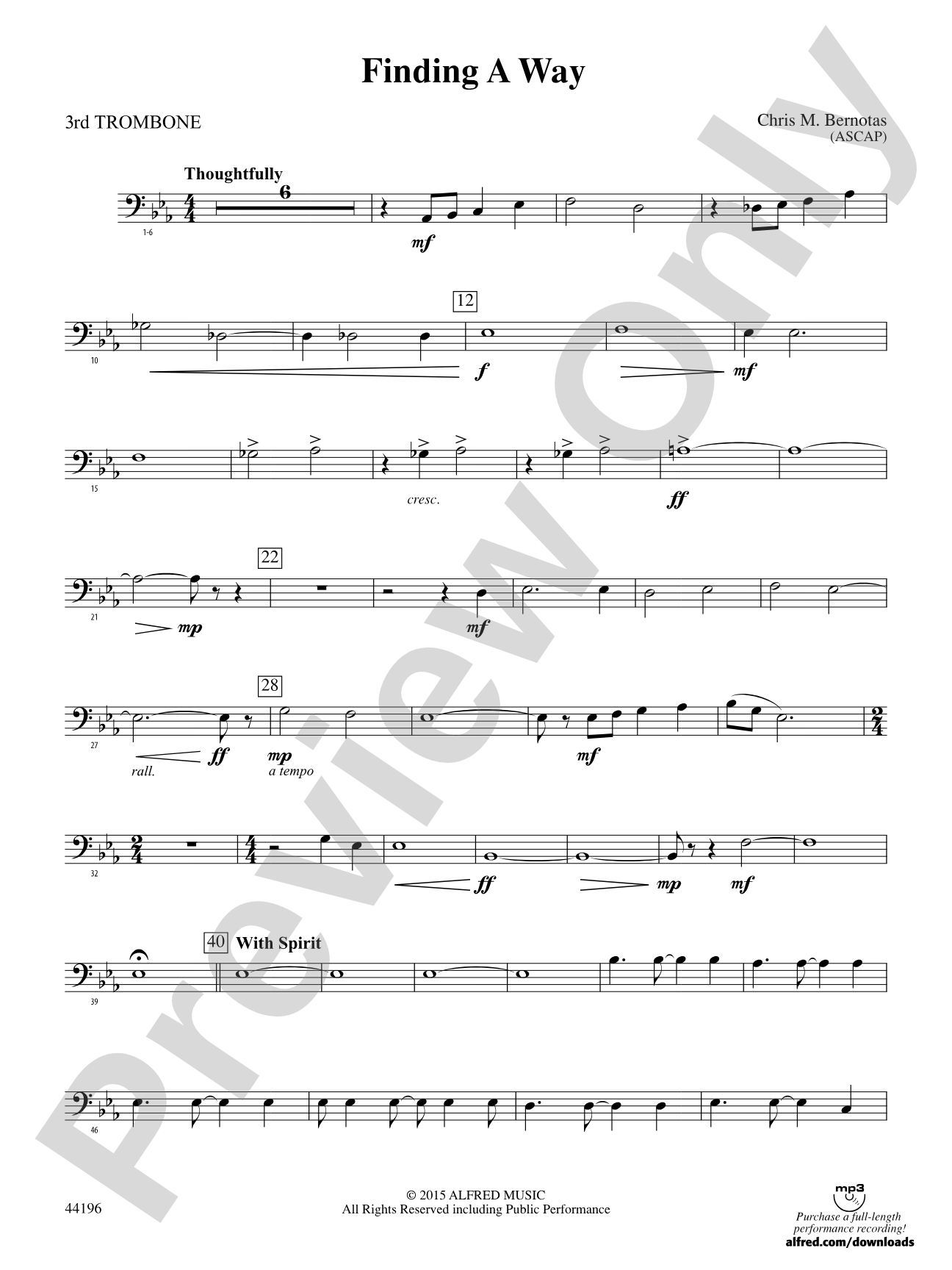 Finding a Way: 3rd Trombone