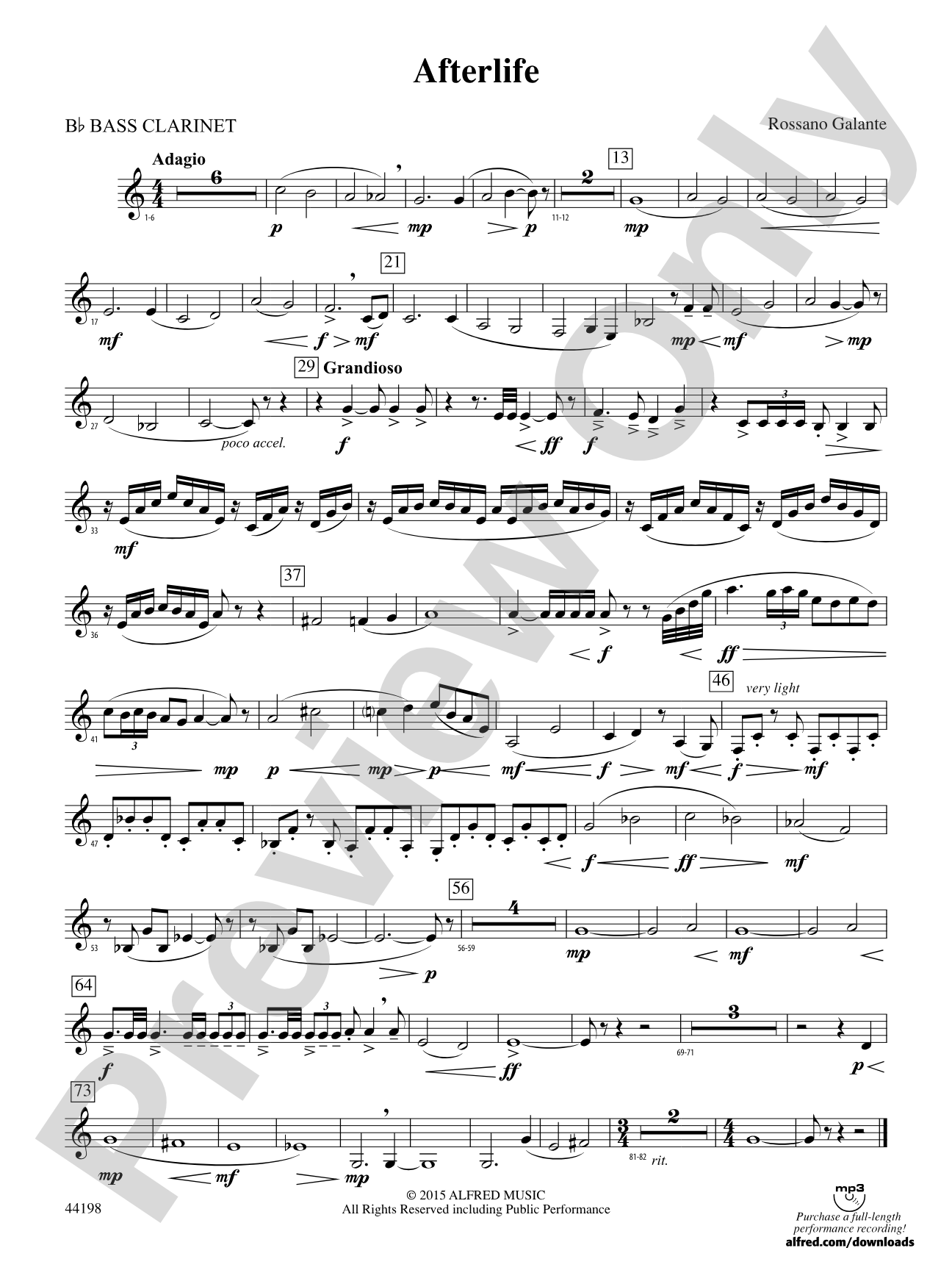 Afterlife: B-flat Bass Clarinet