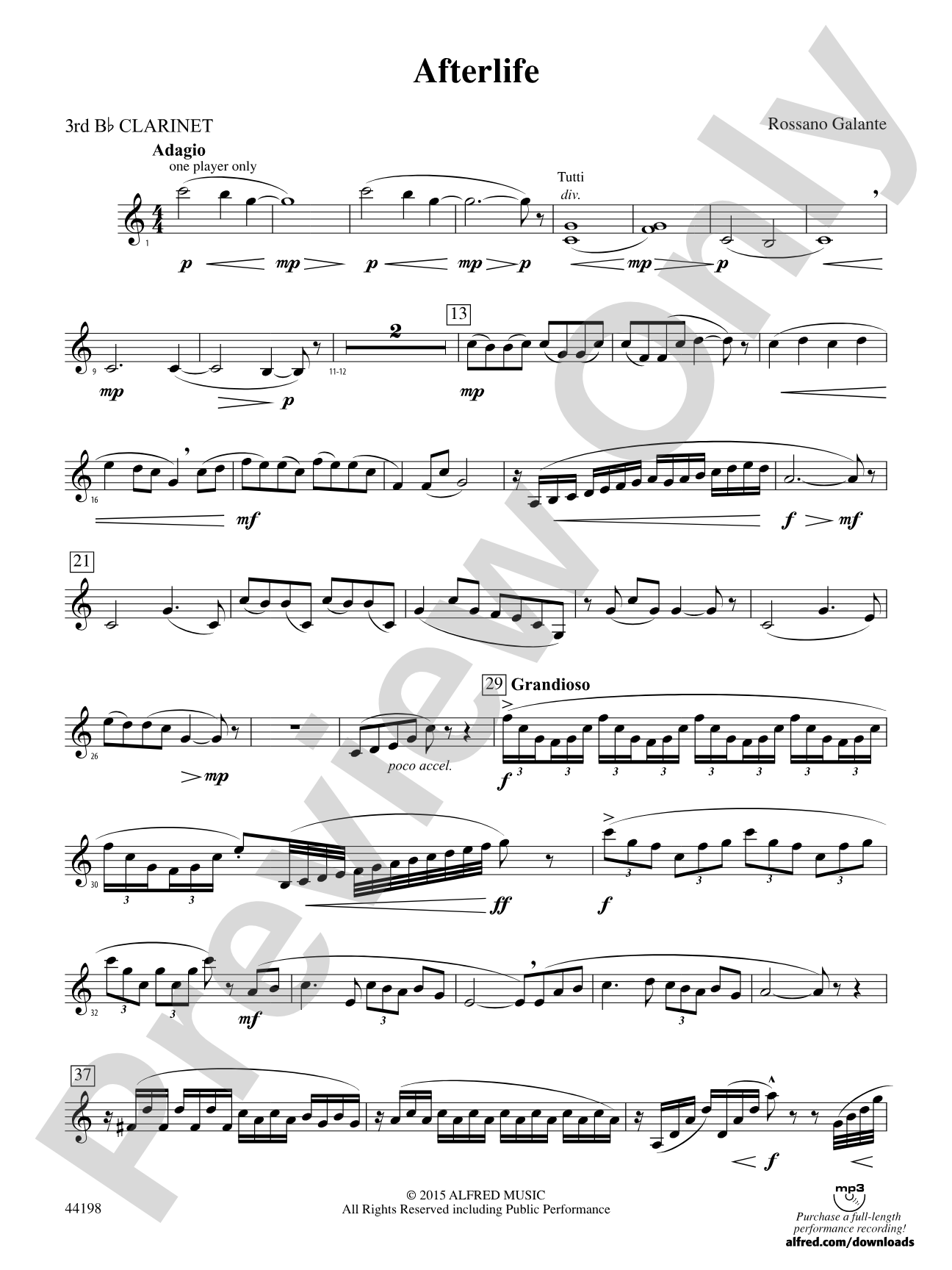 Afterlife: 3rd B-flat Clarinet