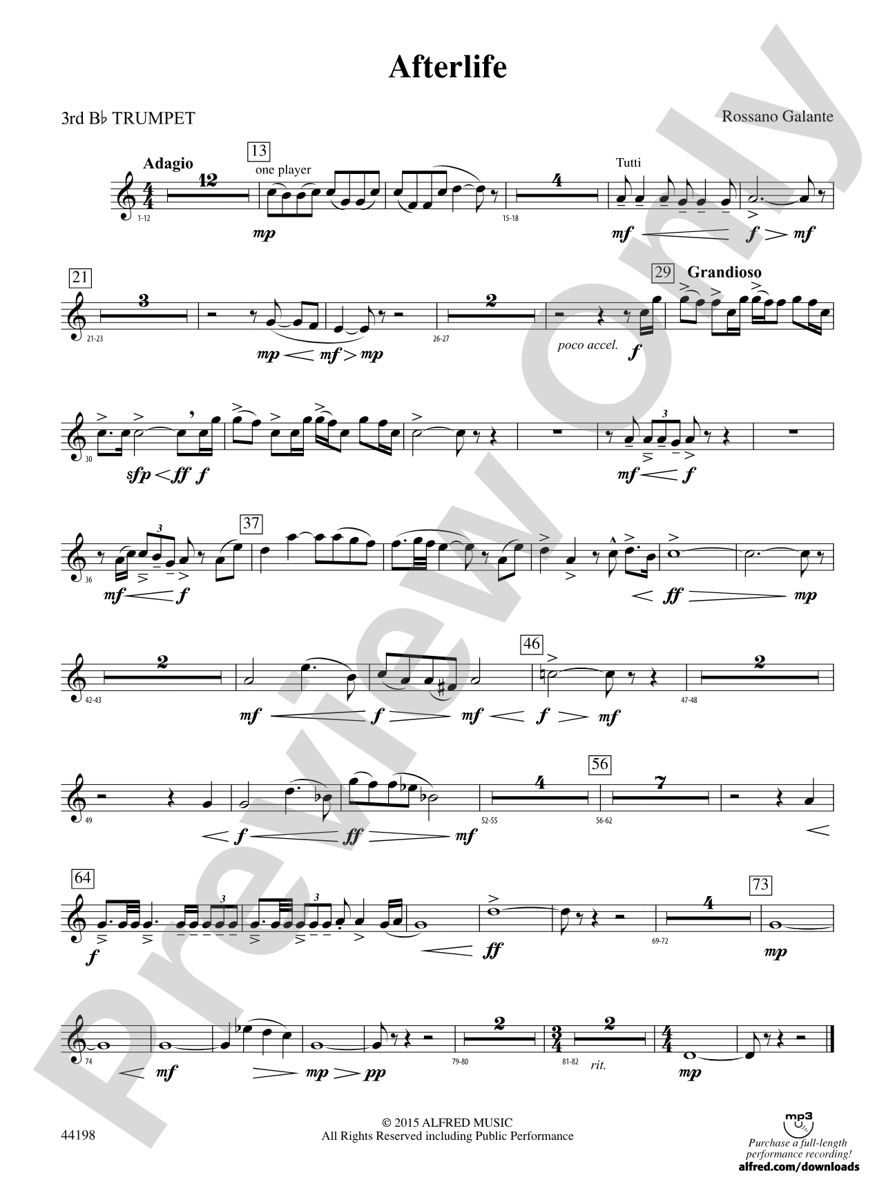Afterlife: 3rd B-flat Trumpet