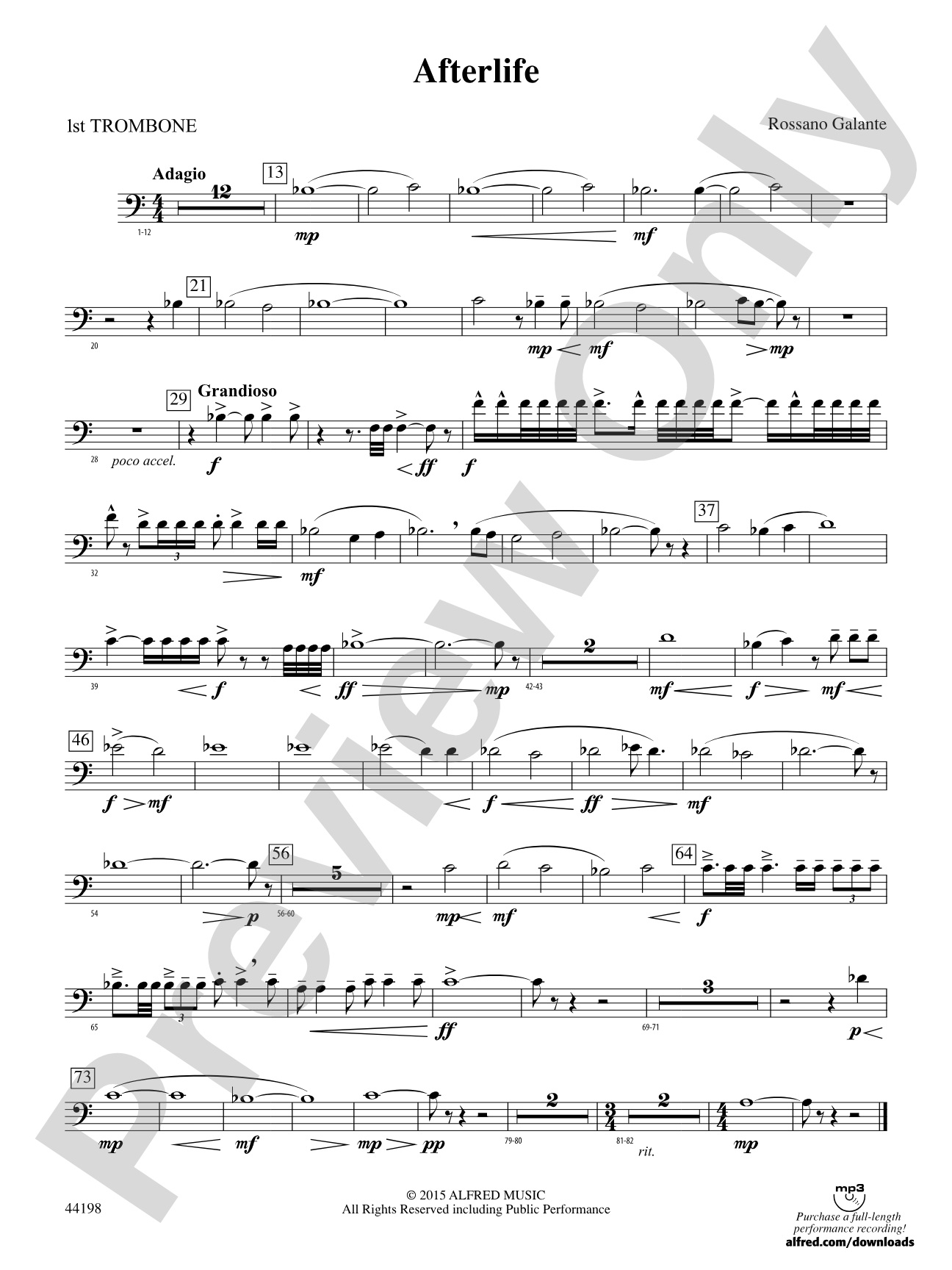 Afterlife: 1st Trombone