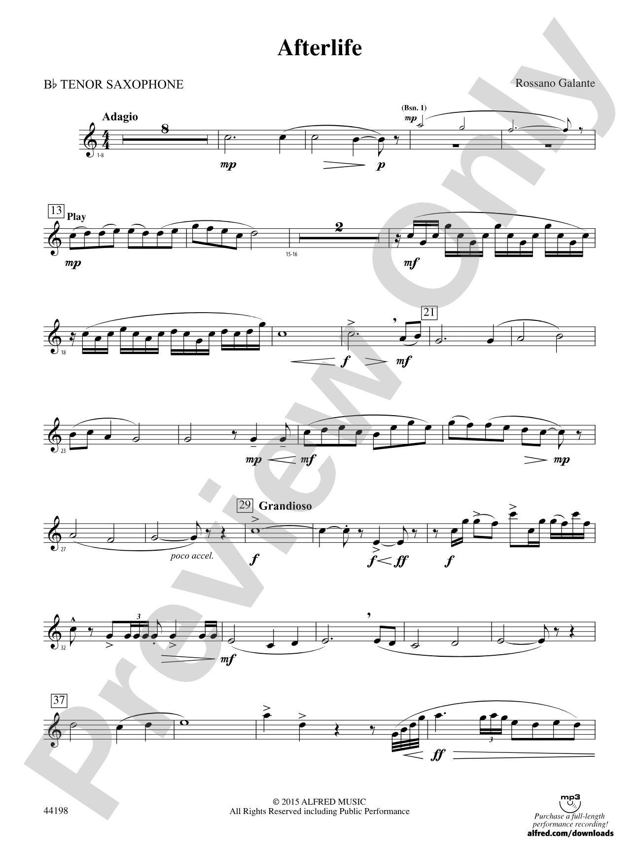 Afterlife: B-flat Tenor Saxophone