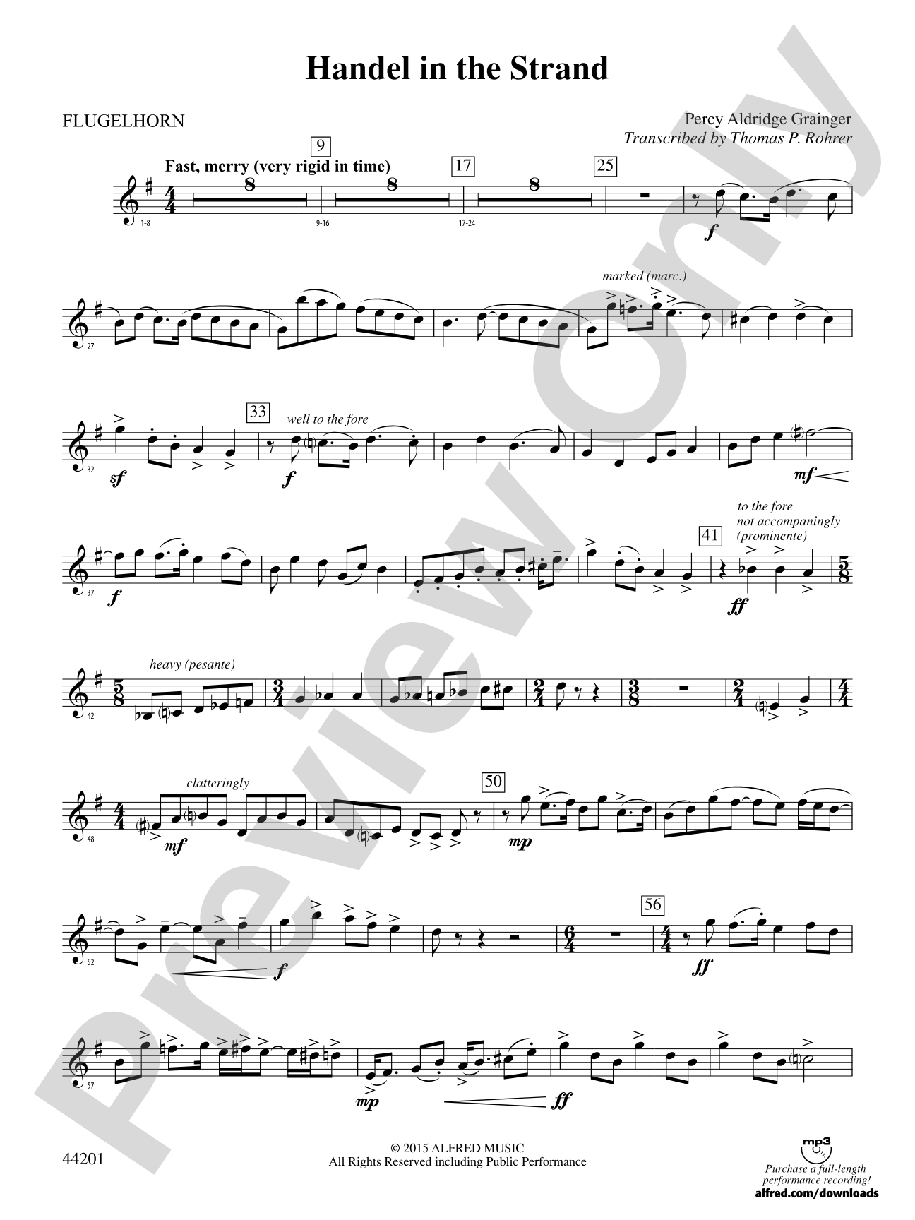 Handel in the Strand: 1st Flugel Horn