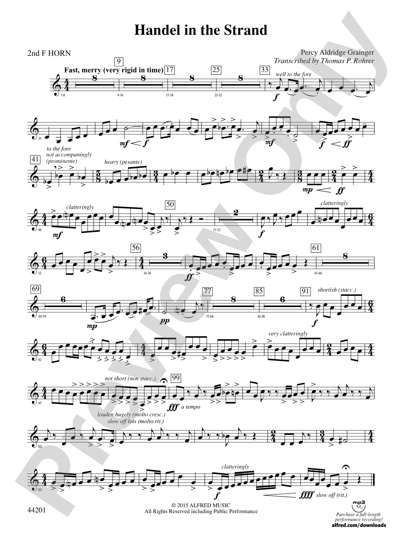 Handel in the Strand: 2nd F Horn