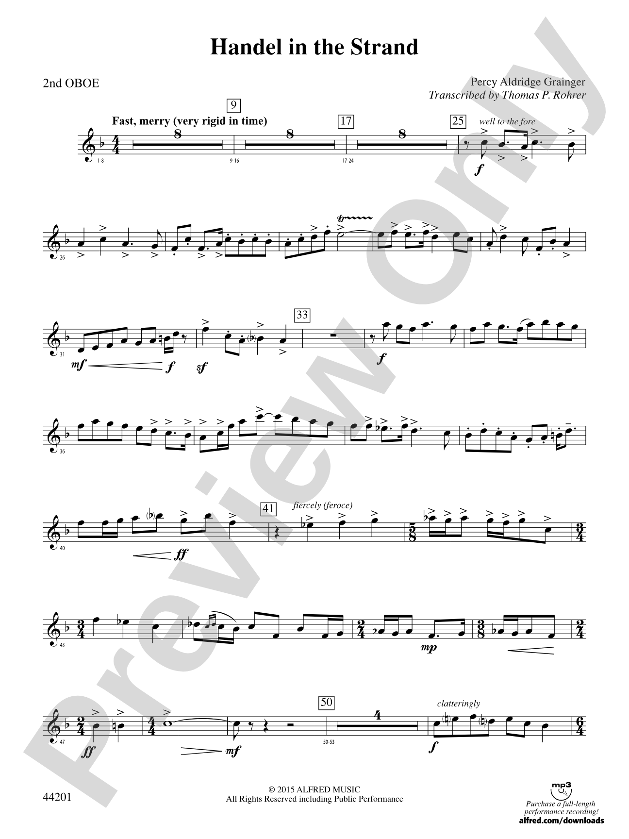 Handel in the Strand: 2nd Oboe
