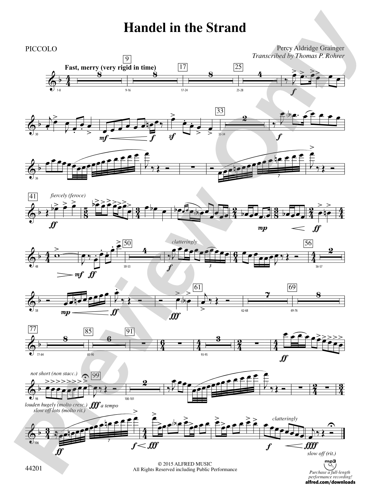 Handel in the Strand: Piccolo
