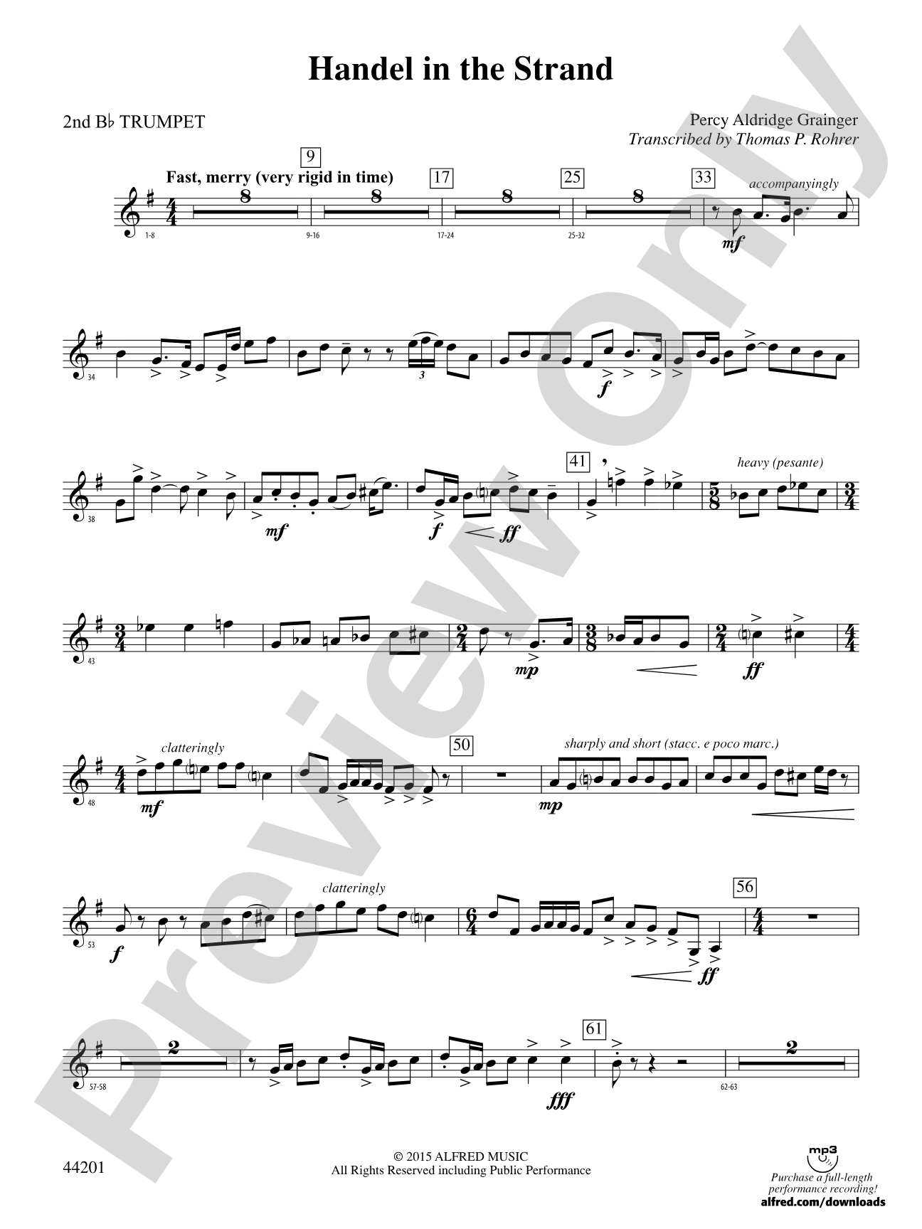 Handel in the Strand: 2nd B-flat Trumpet