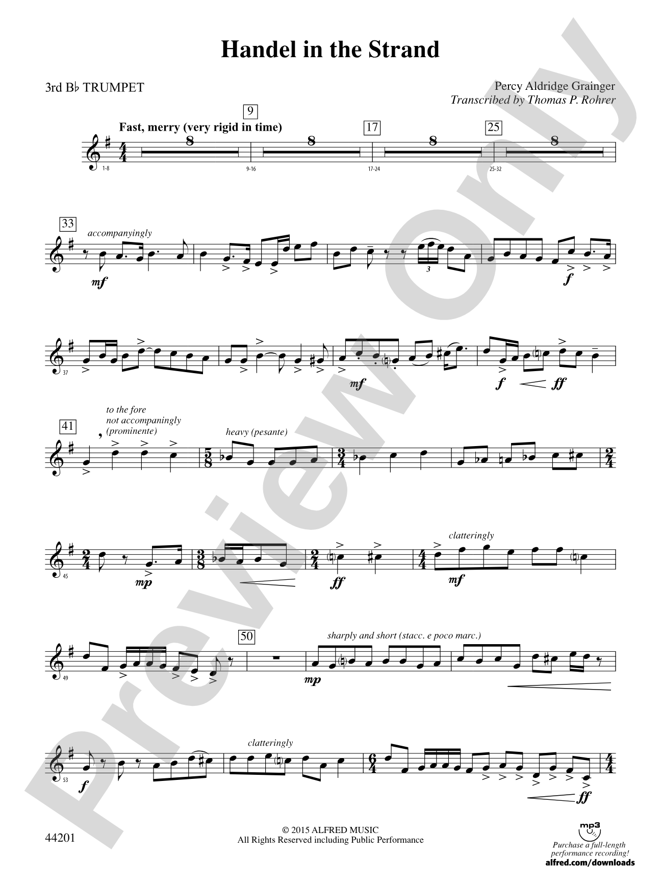 Handel in the Strand: 3rd B-flat Trumpet