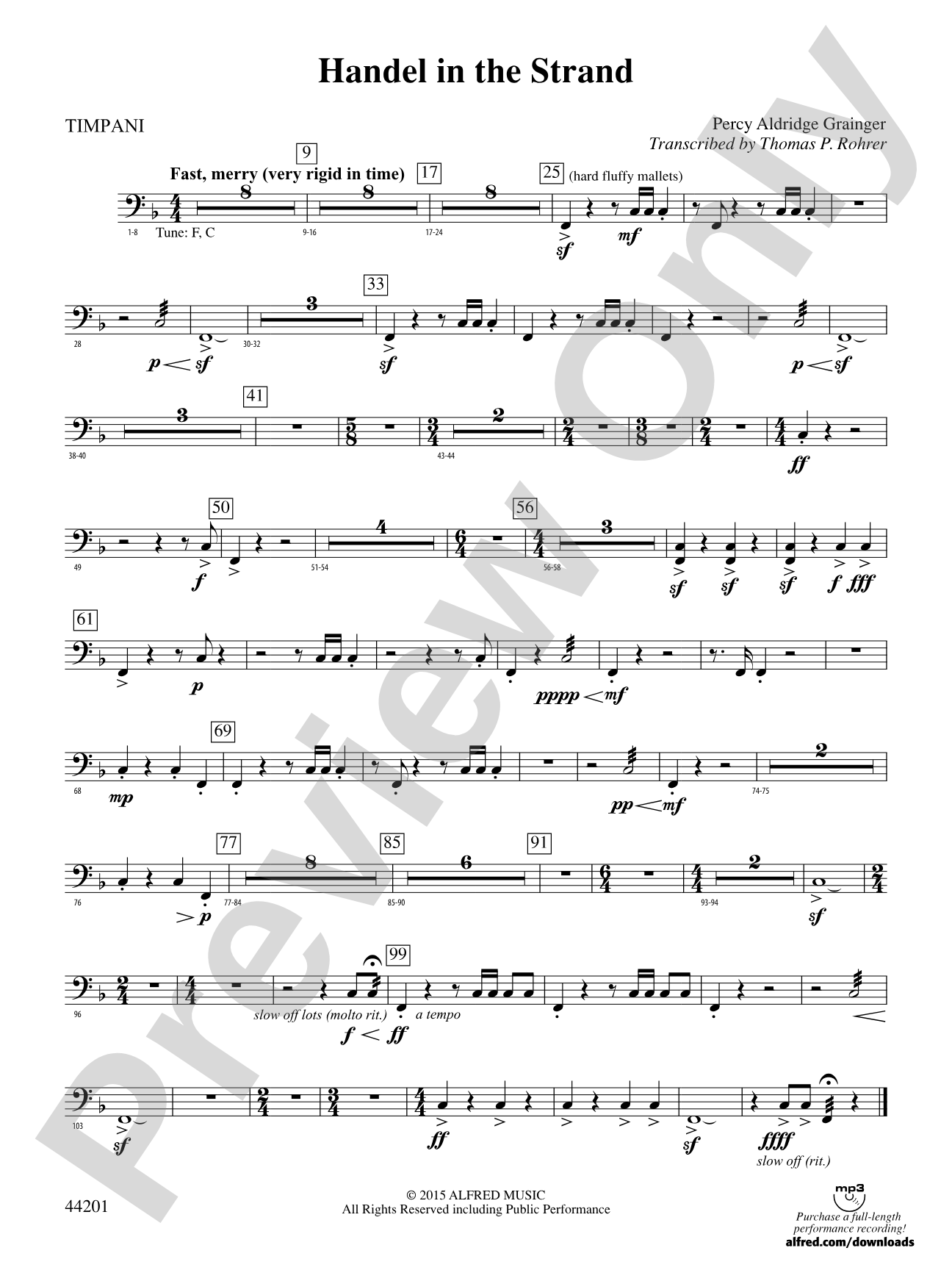 Handel in the Strand: Timpani