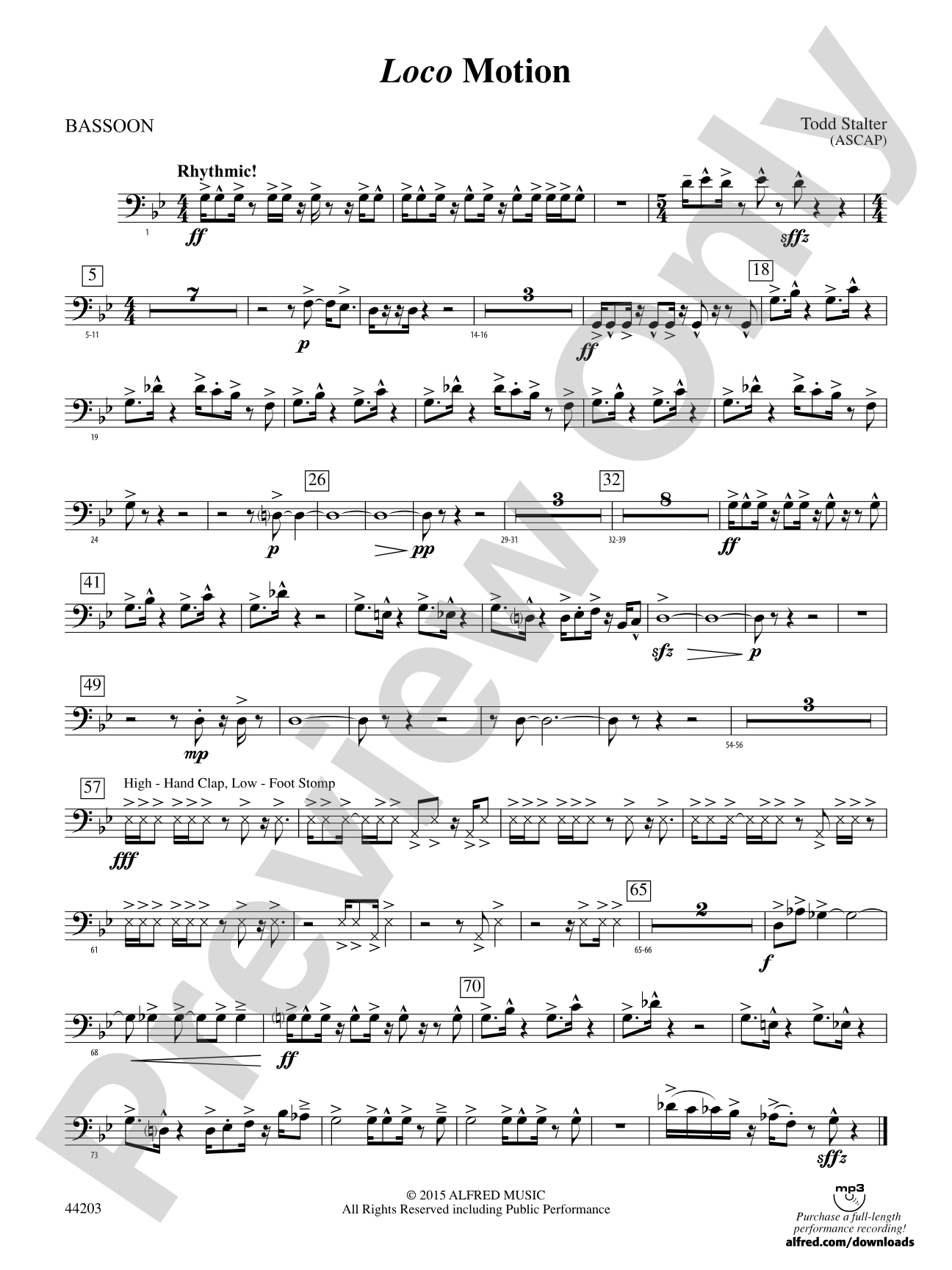 Loco Motion: Bassoon