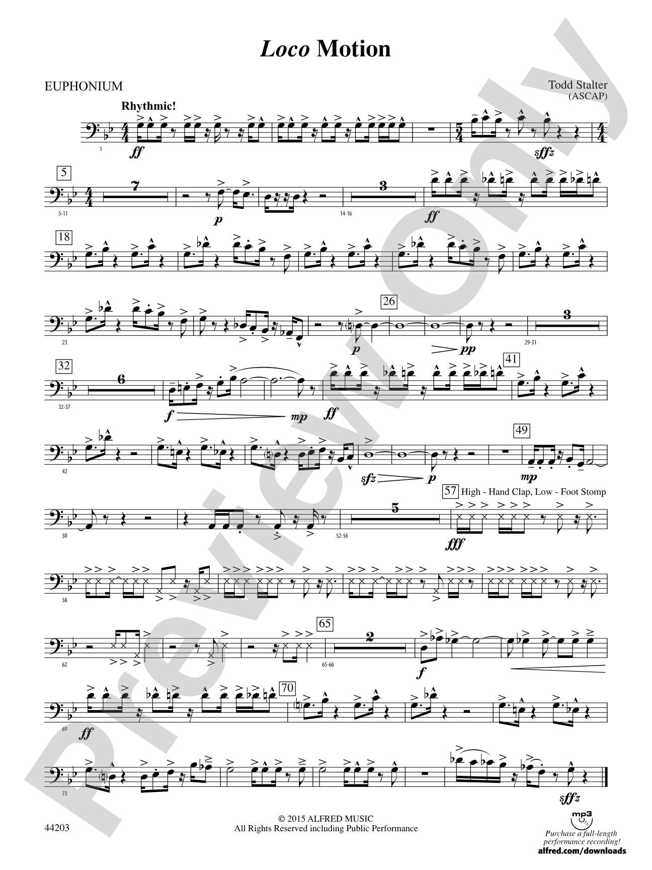 Loco Motion: Baritone B.C.