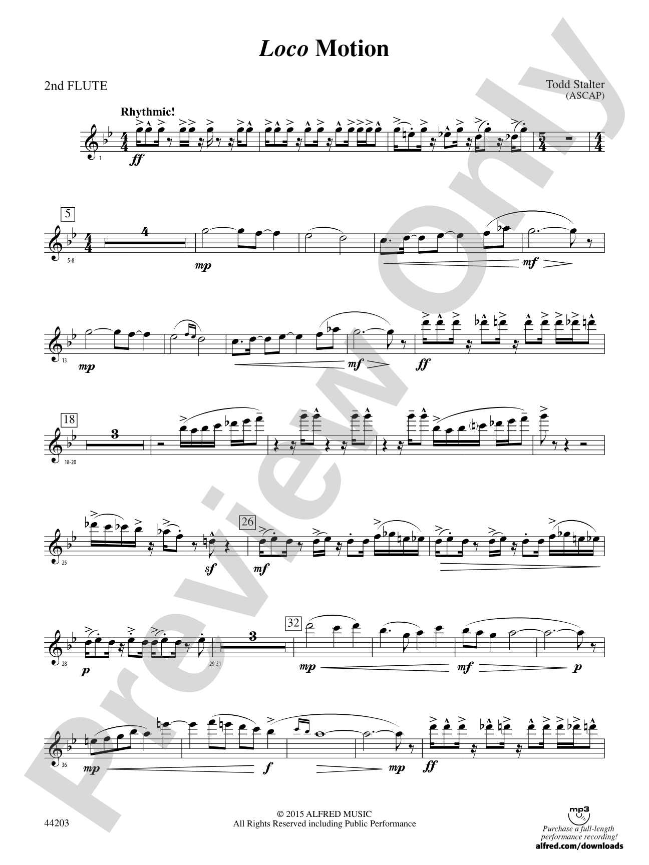 Loco Motion: 2nd Flute