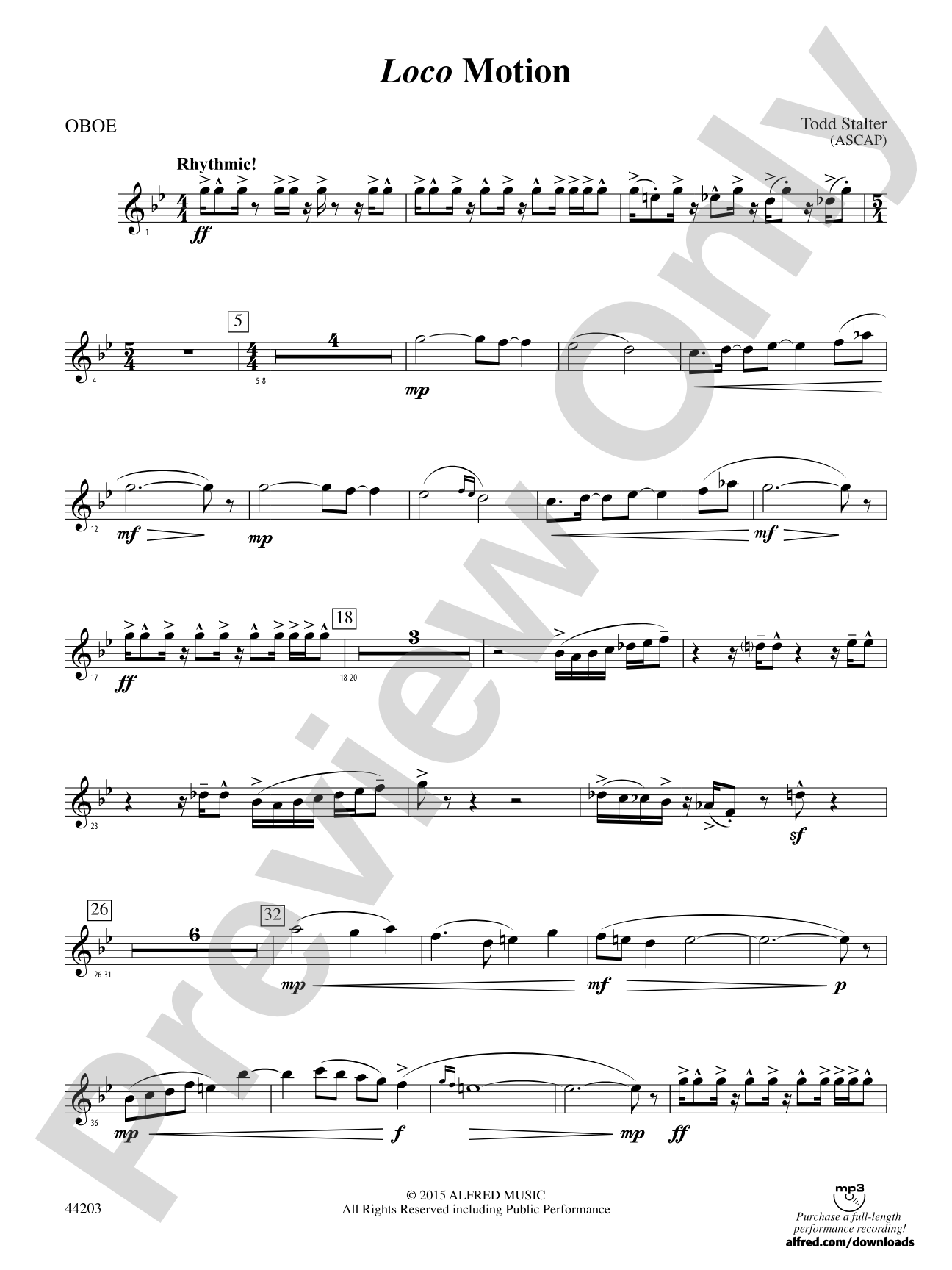 Loco Motion: Oboe