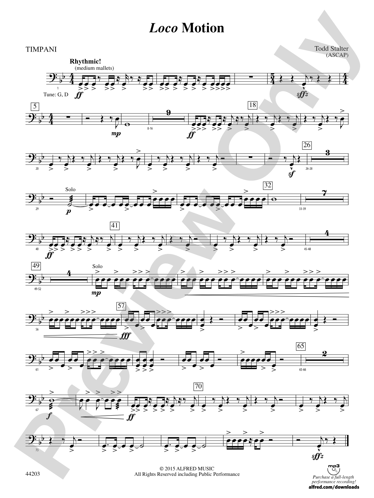Loco Motion: Timpani
