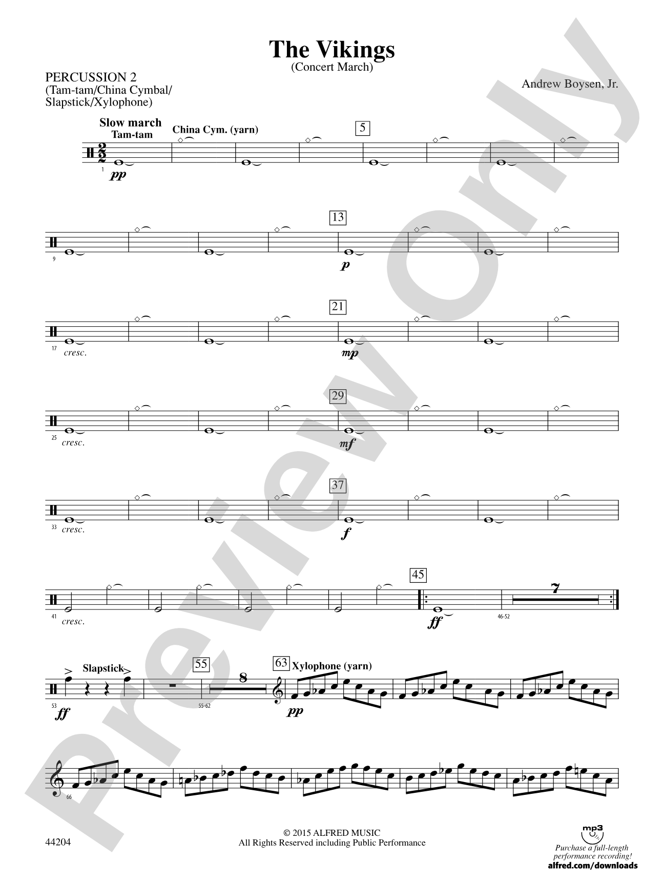 The Vikings: 2nd Percussion
