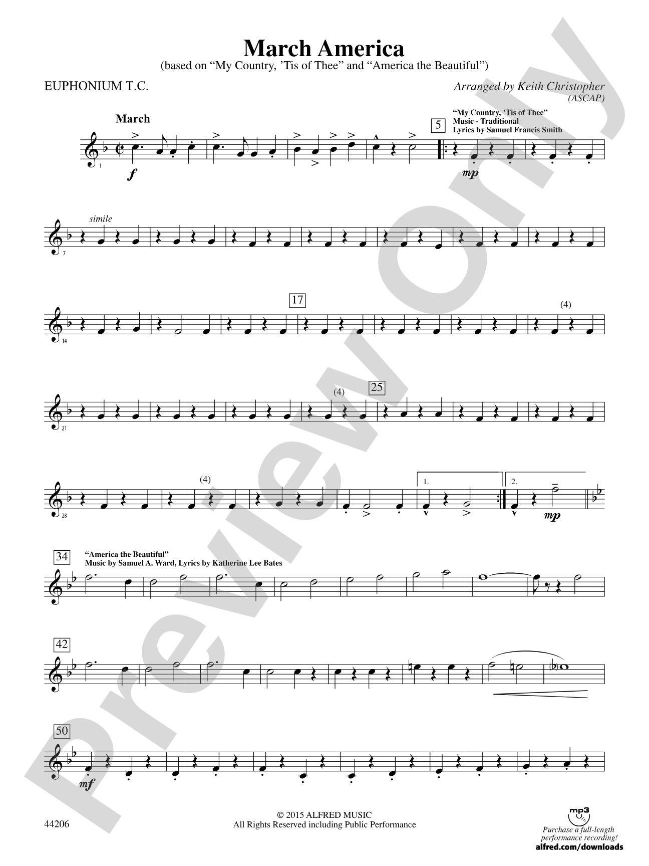 March America: Baritone T.C.