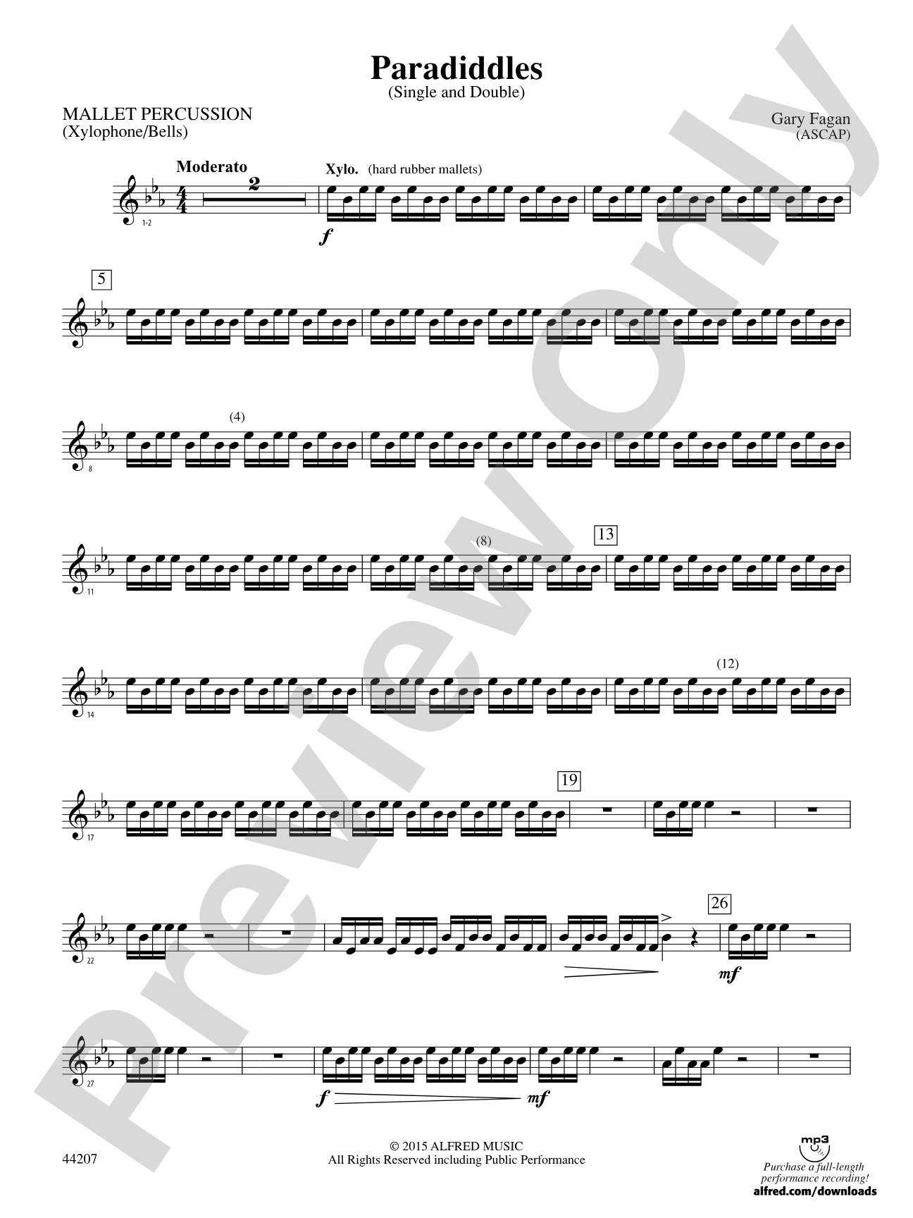 Paradiddles: Mallets