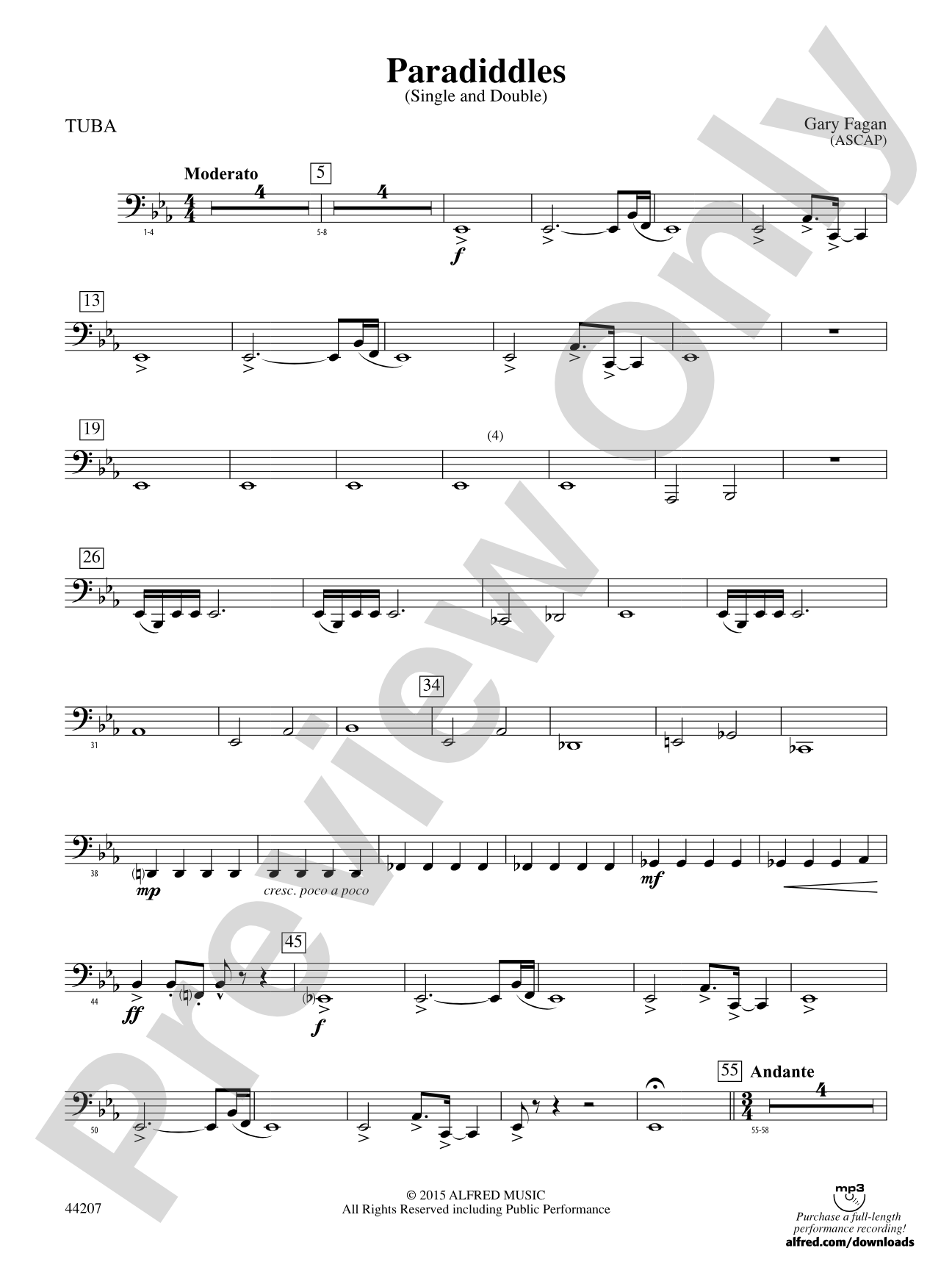 Paradiddles: Tuba