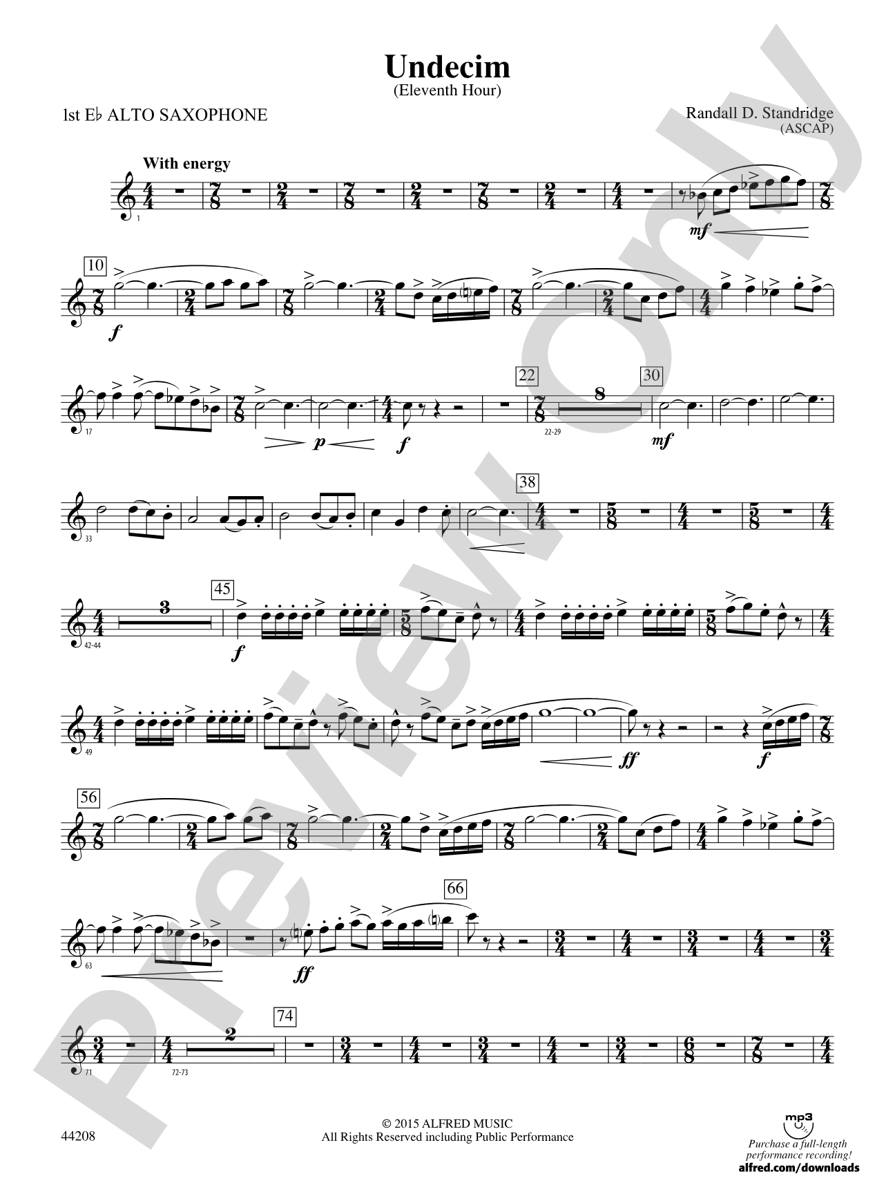 Undecim: E-flat Alto Saxophone