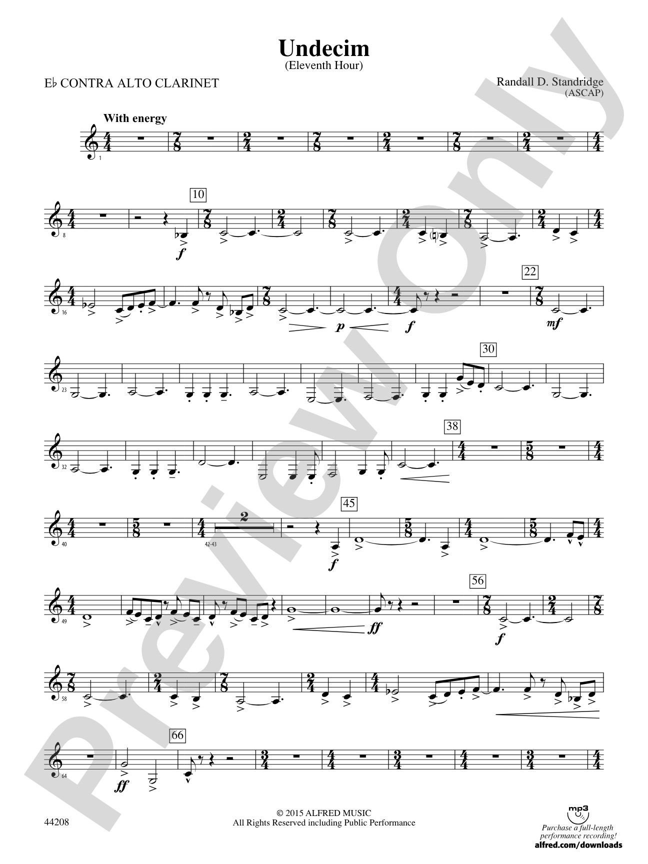 Undecim: E-flat Contra-Alto Clarinet