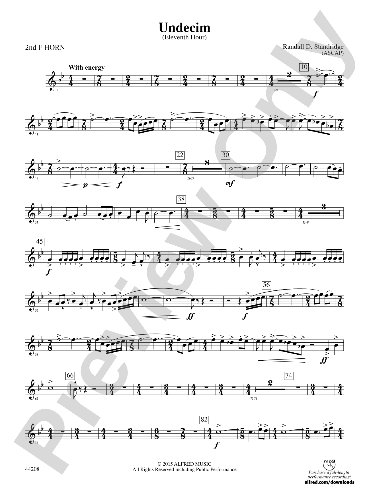 Undecim: 2nd F Horn