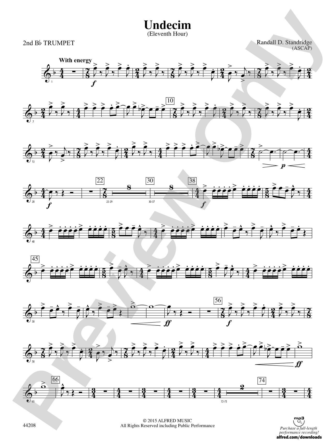 Undecim: 2nd B-flat Trumpet