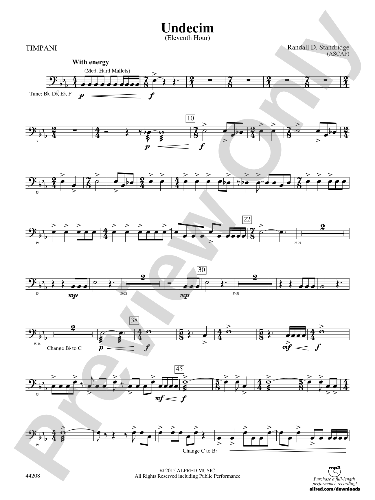 Undecim: Timpani