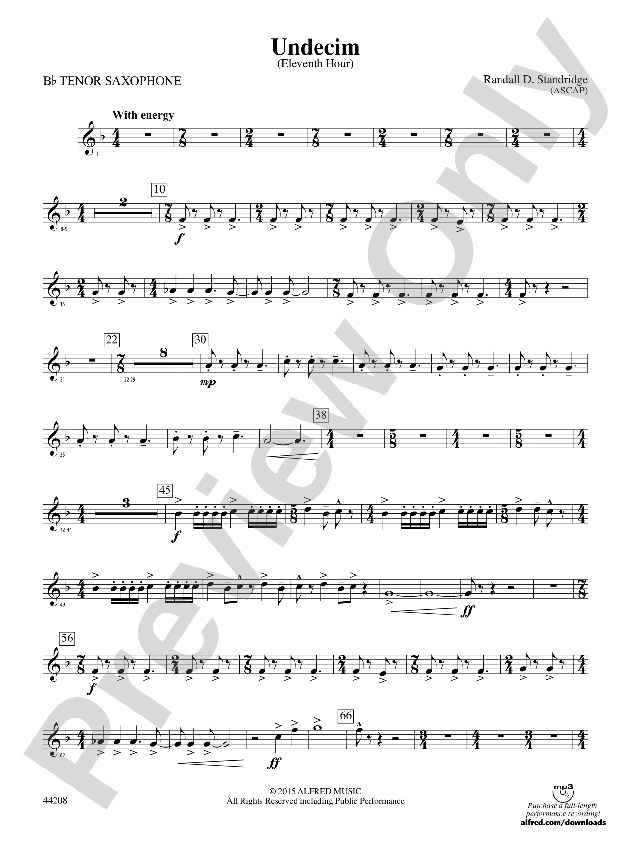 Undecim: B-flat Tenor Saxophone