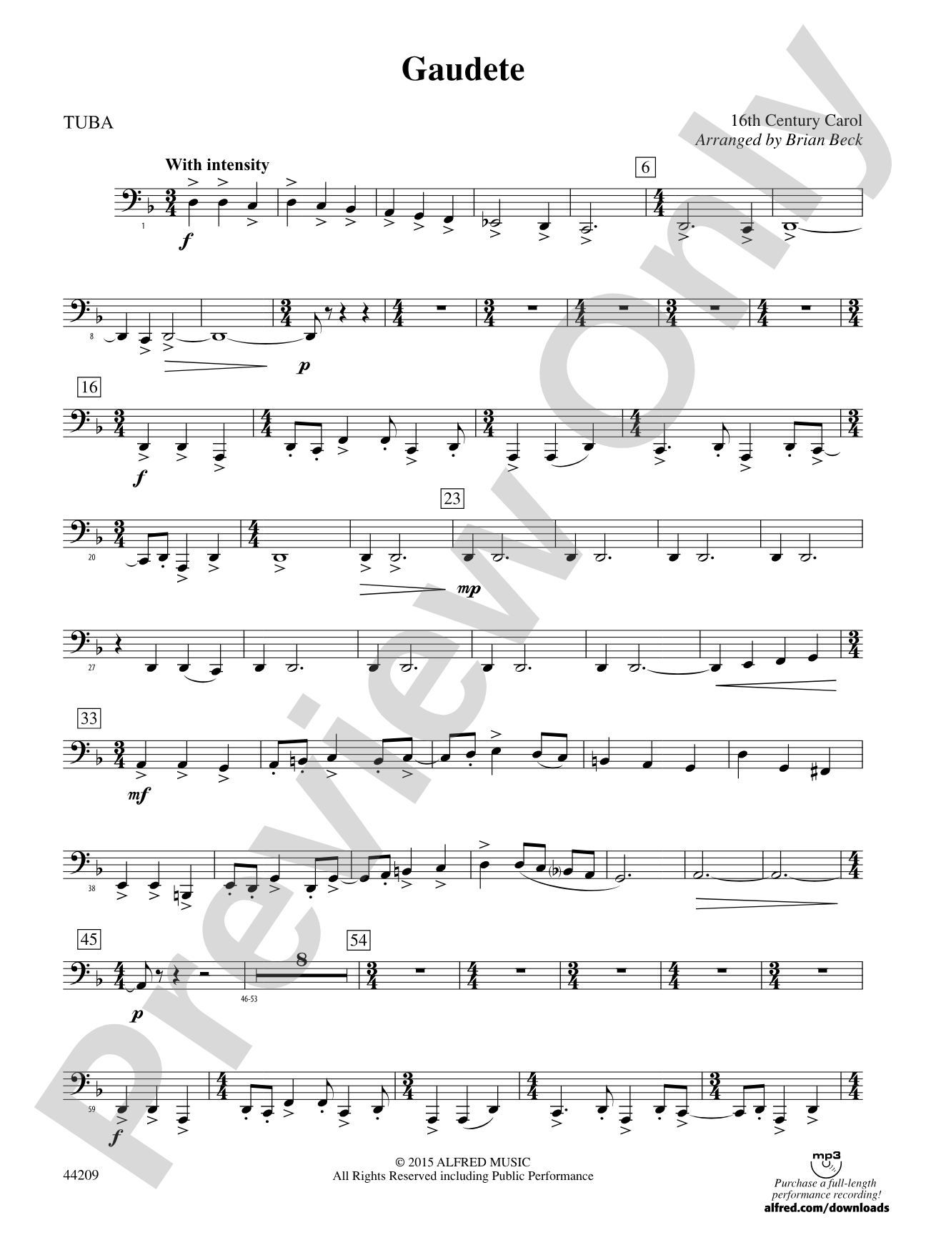 Gaudete: Tuba