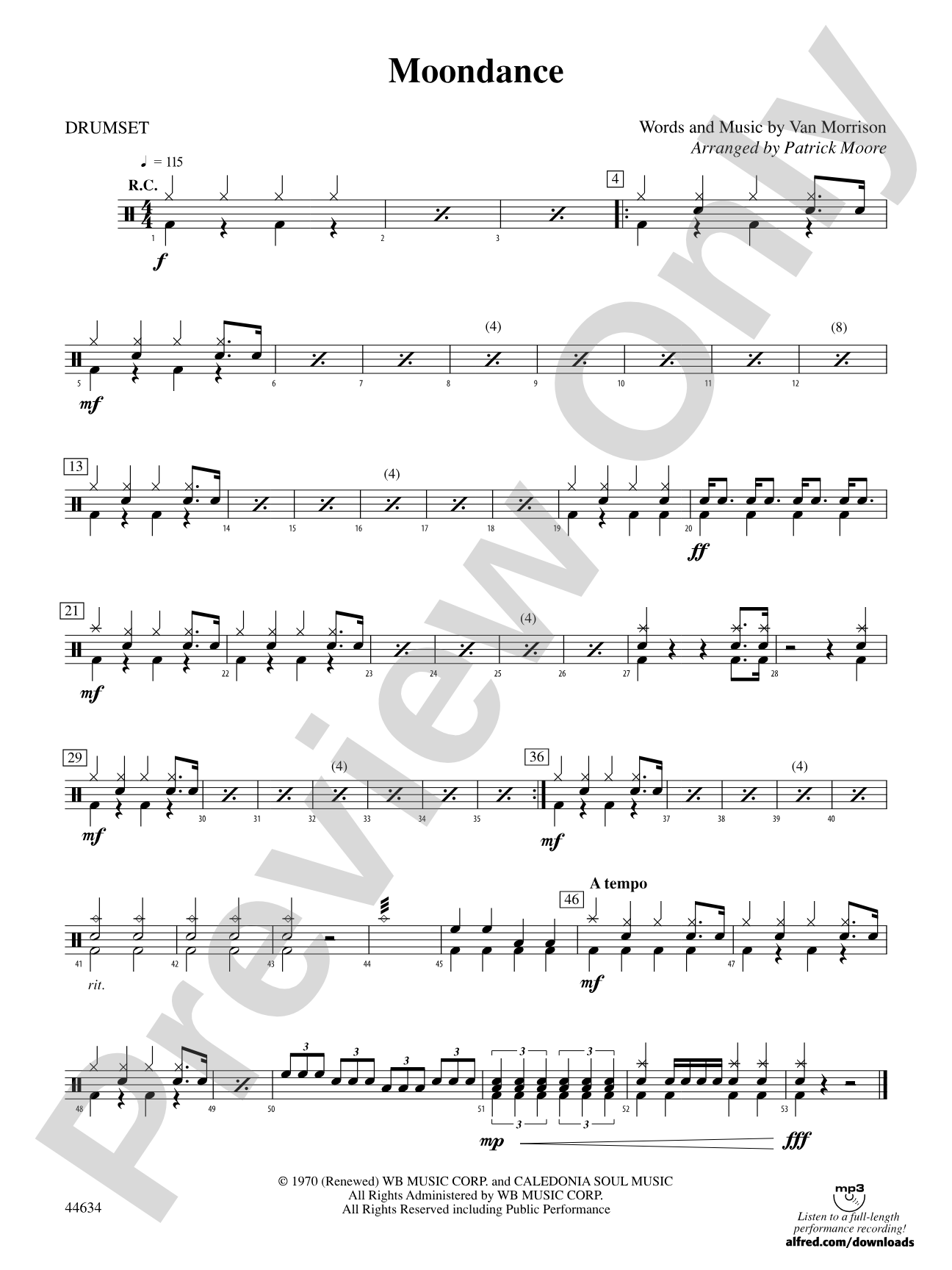 Moondance: Drums