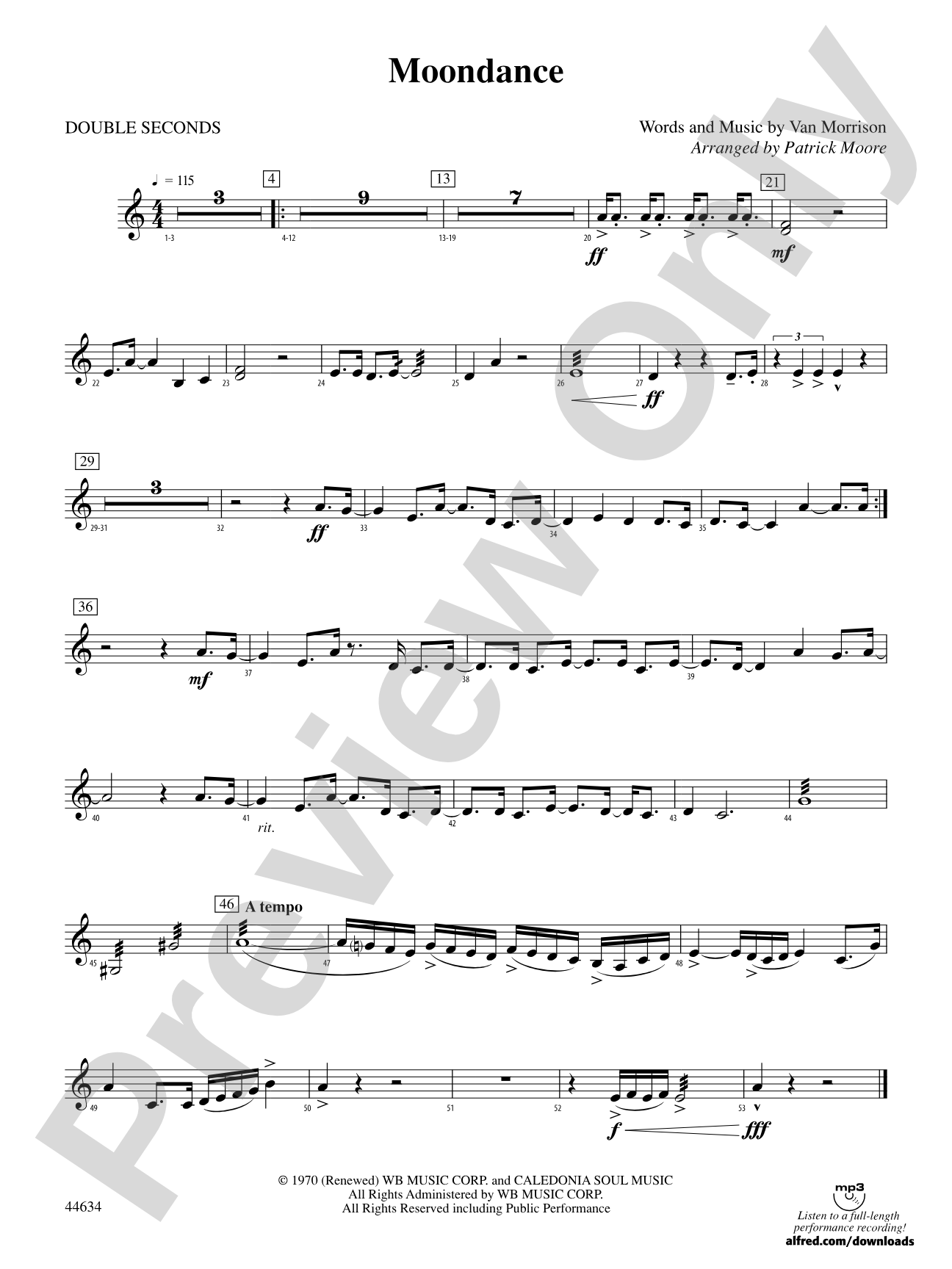 Moondance: 3rd Percussion