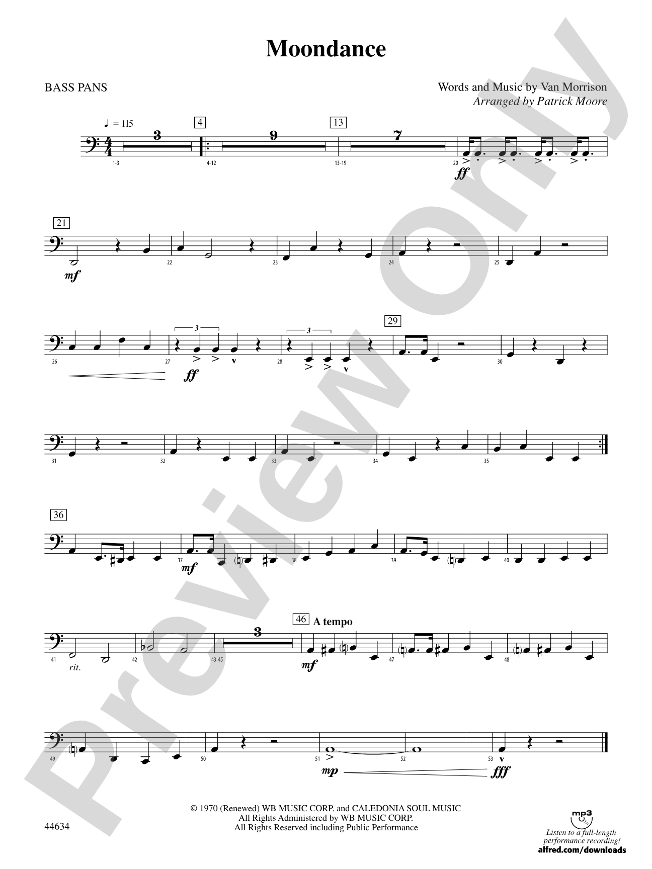 Moondance: 4th Percussion