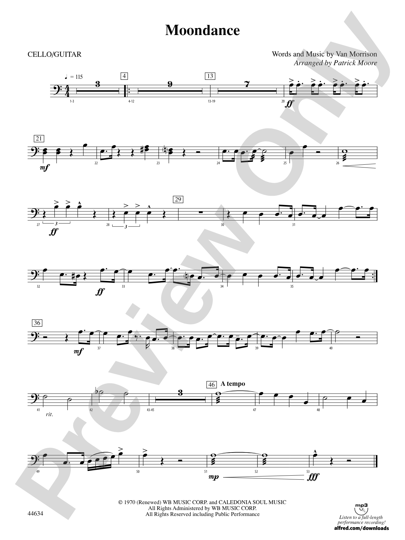 Moondance: Cello