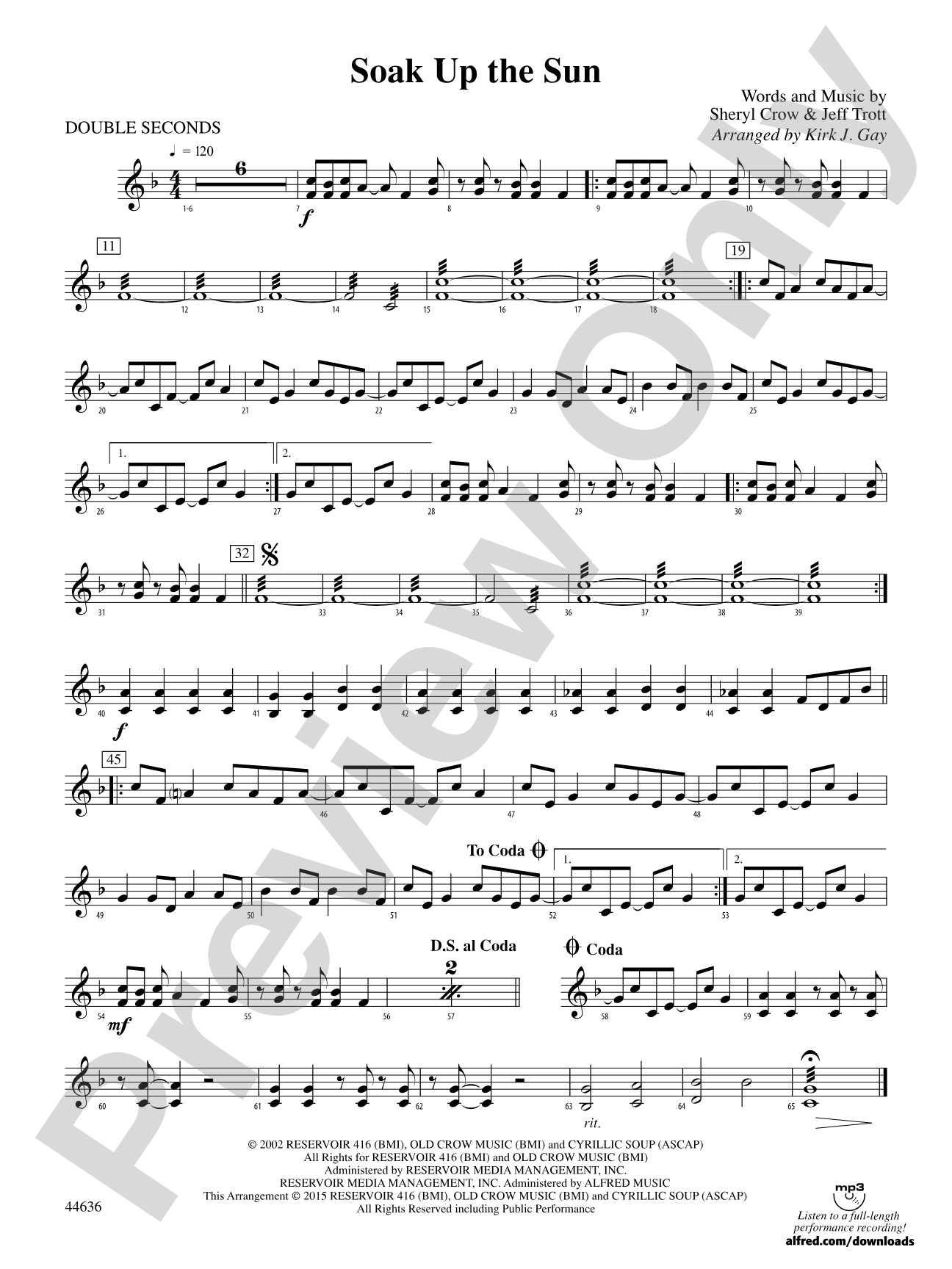 Soak Up the Sun: 3rd Percussion