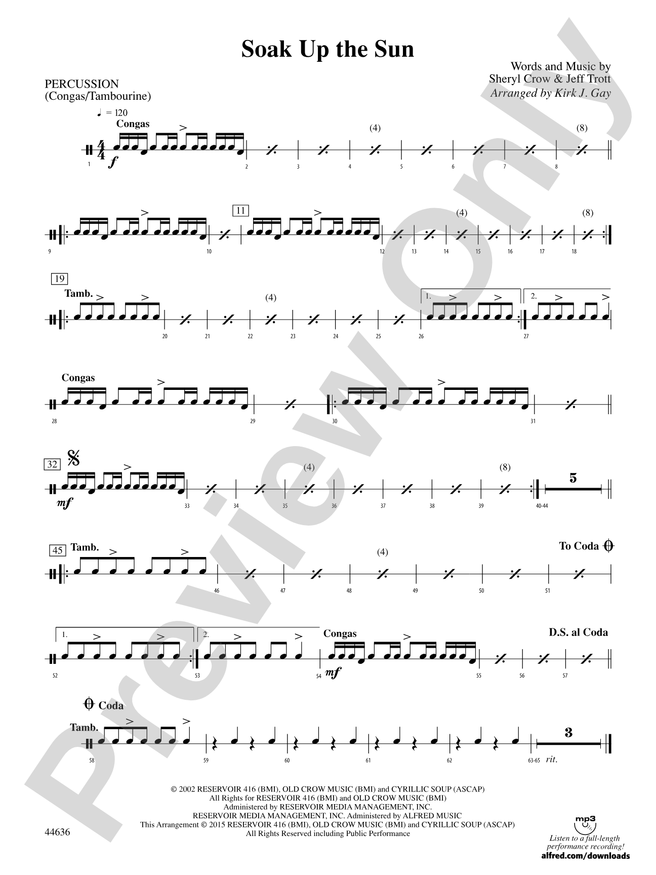 Soak Up the Sun: 5th Percussion