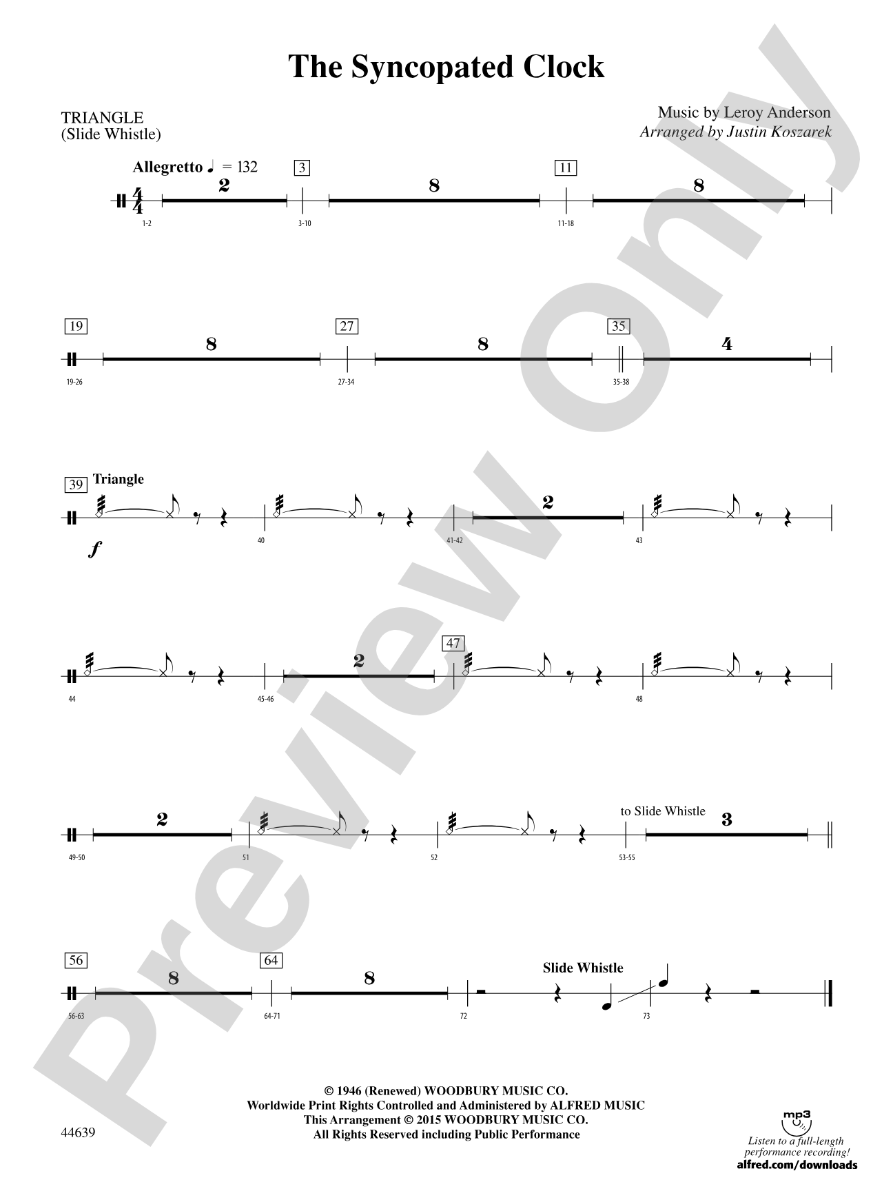 The Syncopated Clock: 2nd Percussion