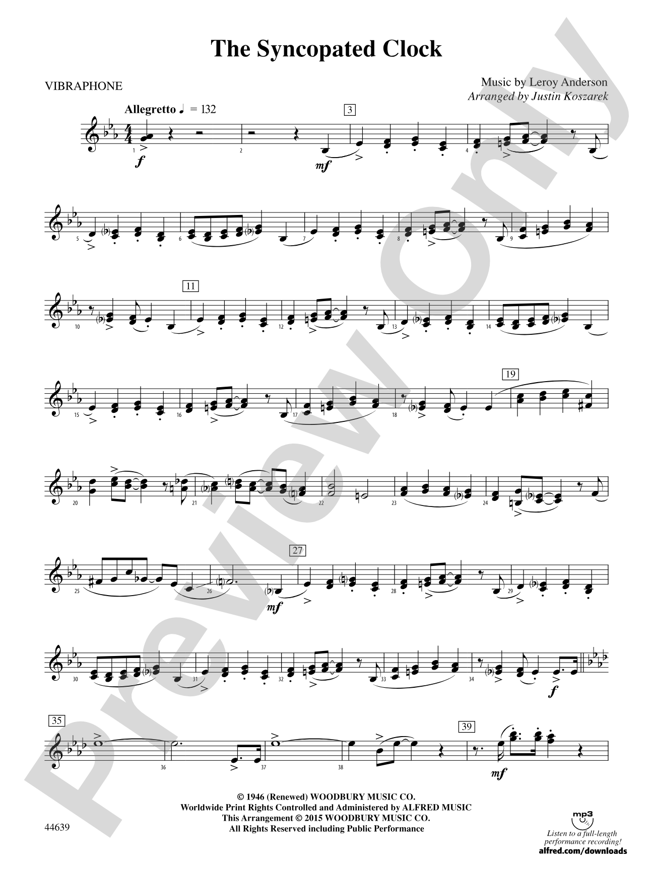 The Syncopated Clock: Vibraphone
