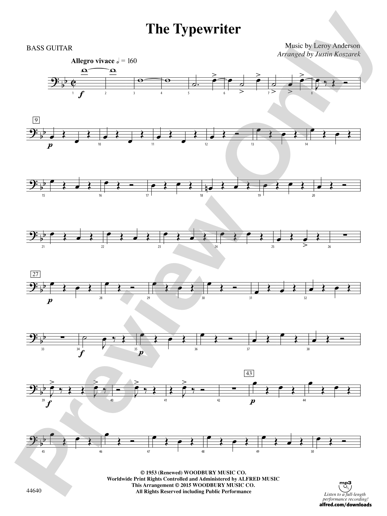 The Typewriter: String Bass