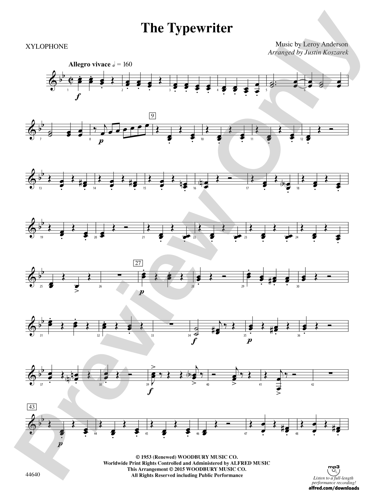 The Typewriter: Xylophone
