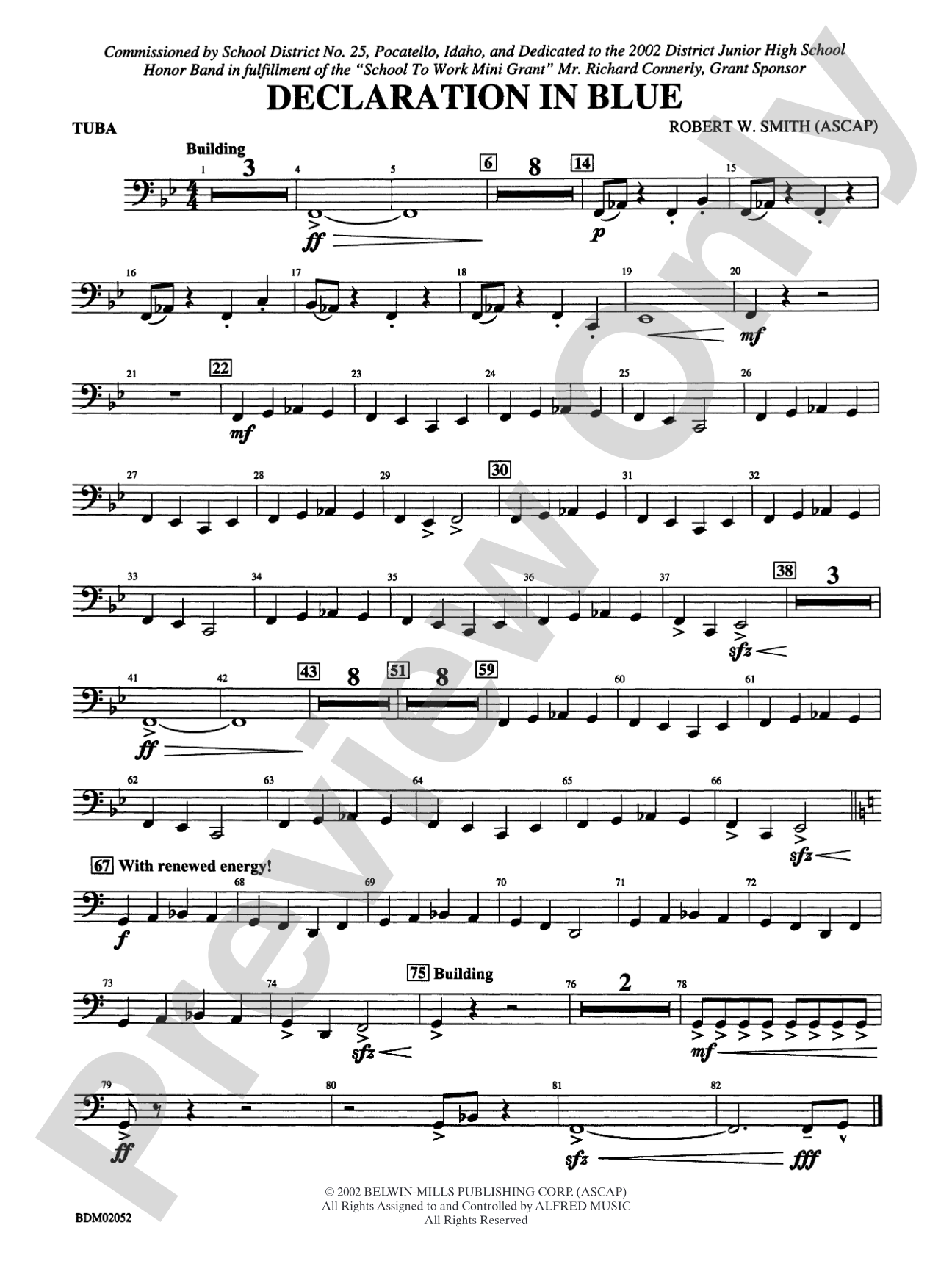 Declaration in Blue: Tuba